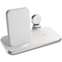 ZENS Induktions-Ladegerät Aluminium Series 4 in 1 Stand Wireless Charger + Watch ZEDC15W/00 Ausgänge Induktionslade-Standard, USB ZENS Induktions-Ladegerät Aluminium Series 4 in 1 Stand Wireless Charger + Watch ZEDC15W/00 Ausgänge Induktionslade-Standard, USB