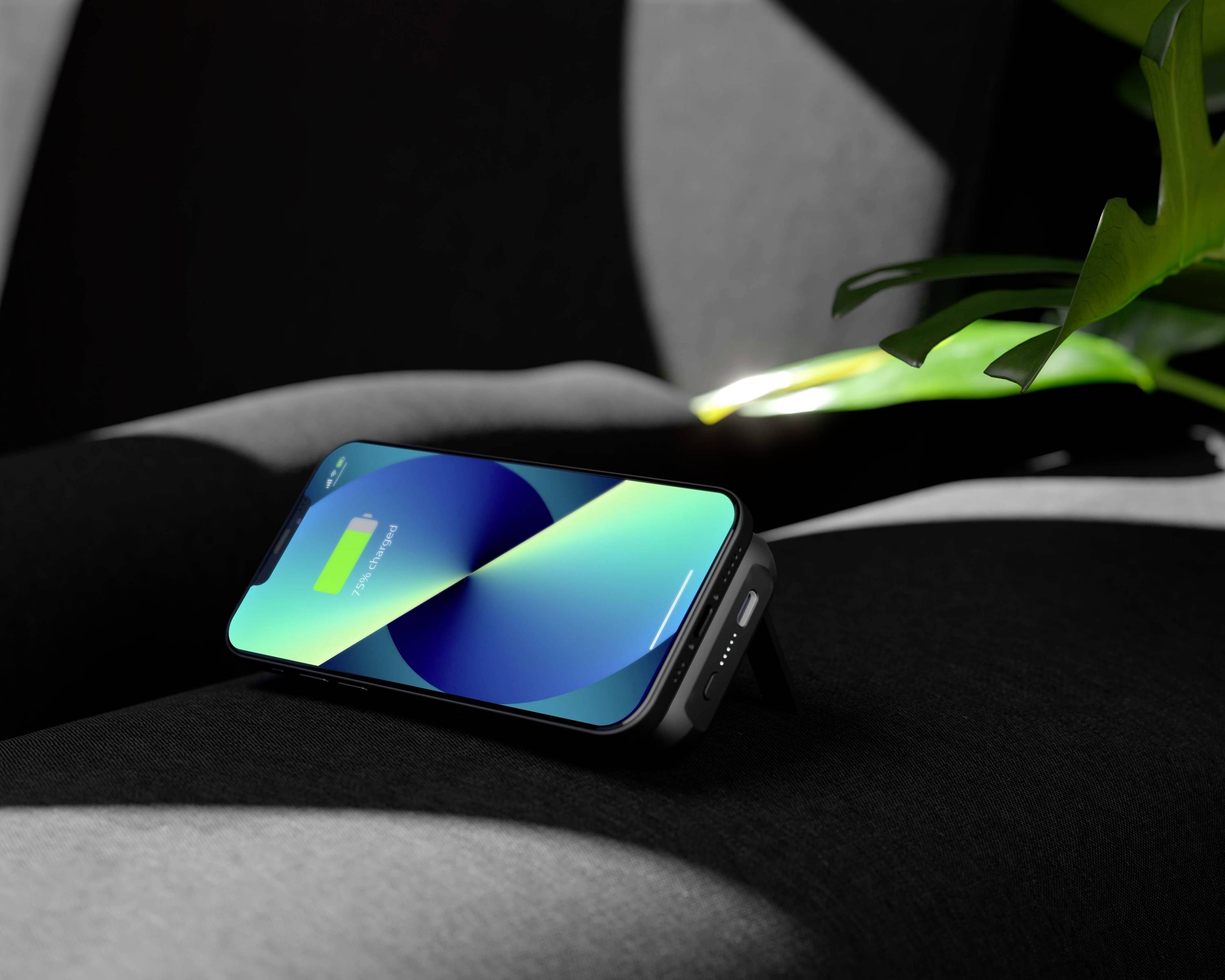 ZENS Induktions-Ladegerät Magnetic Single Wireless Battery Pack ZEPP02M/00 4000 mAh Schwarz