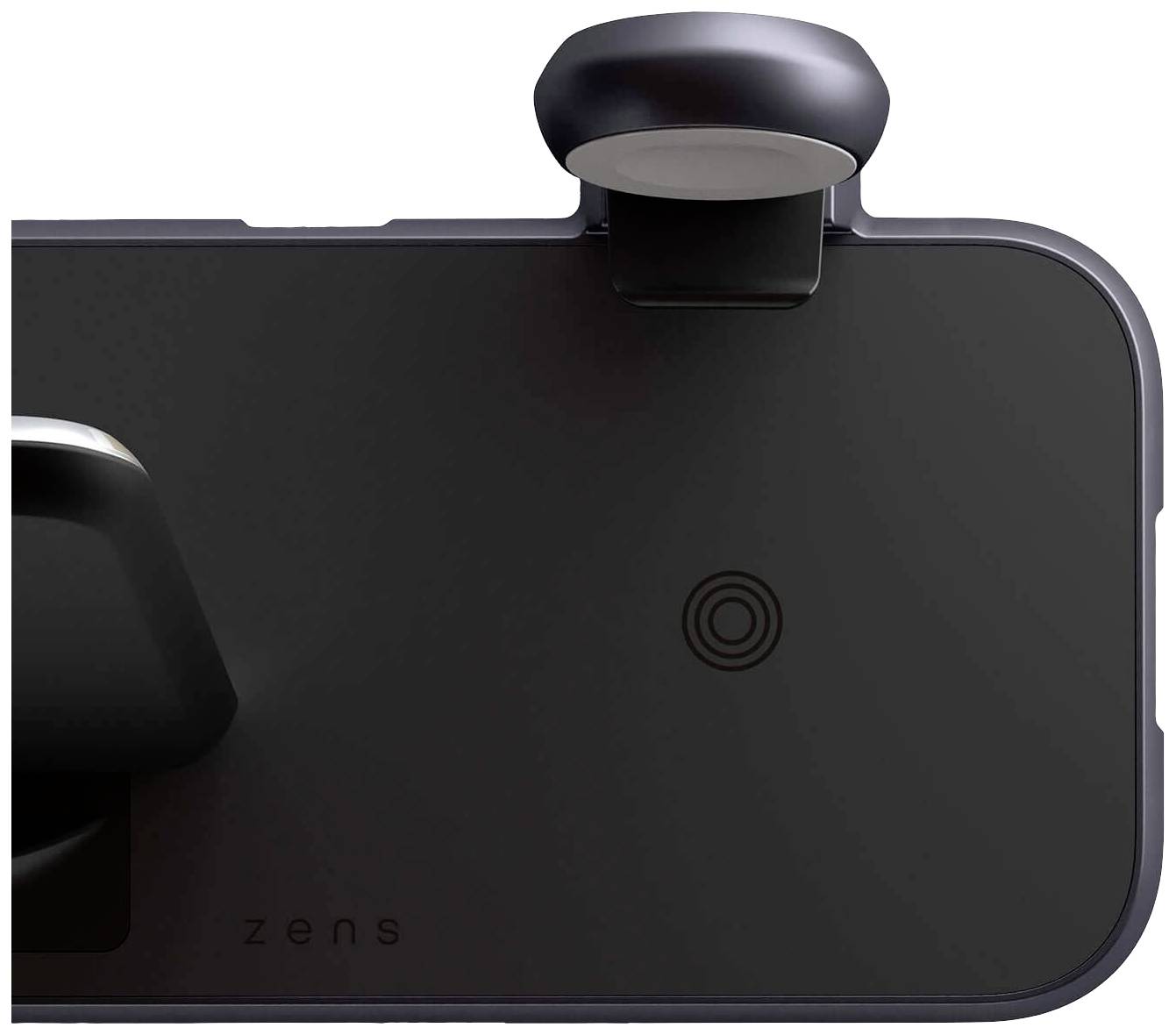 ZENS Induktions-Ladegerät Aluminium Series 4 in 1 Stand Wireless Charger + Watch ZEDC15B/00 Ausgänge Induktionslade-Standard