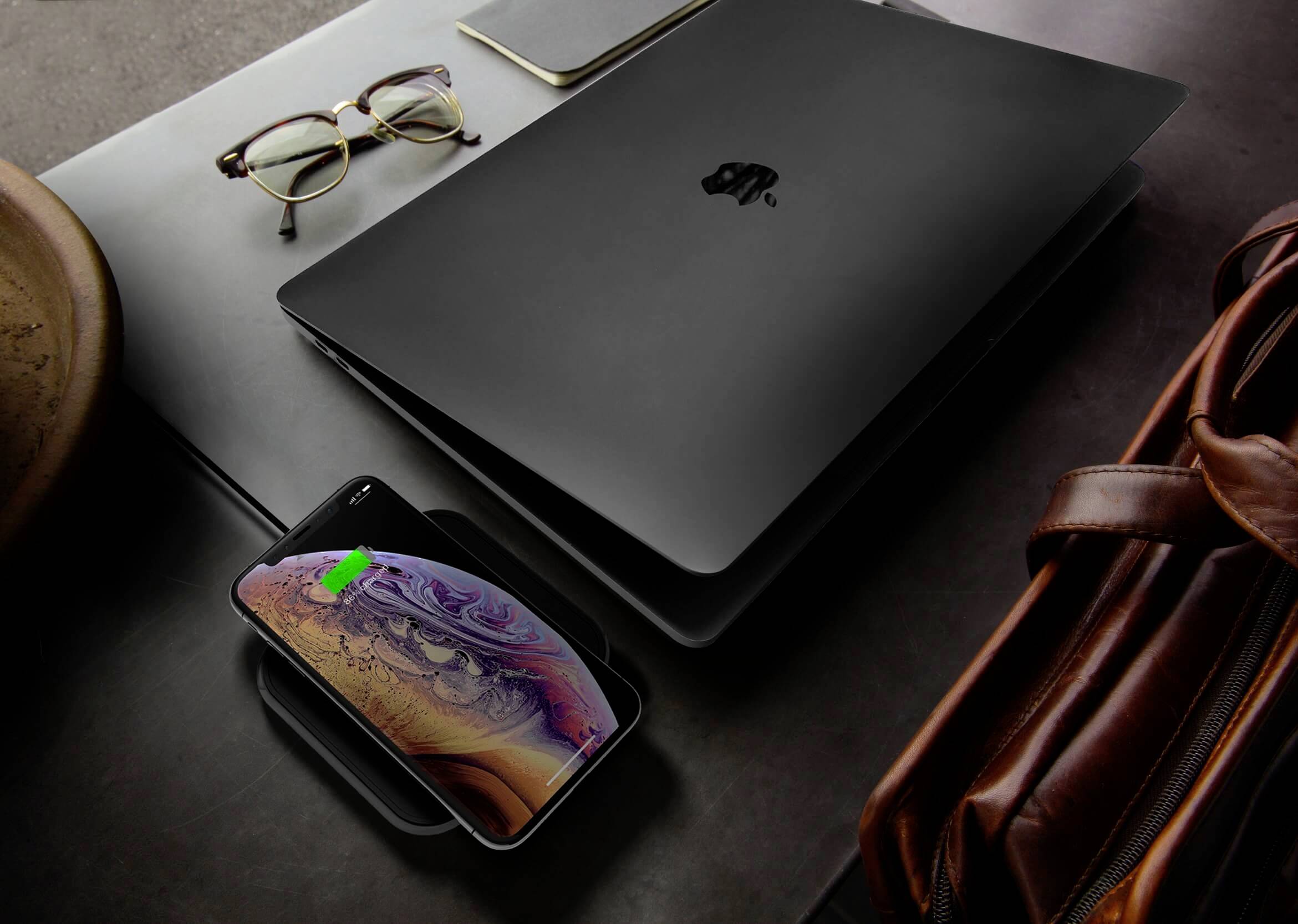 ZENS Induktions-Ladegerät Aluminium Series Single Wireless Charger ZESC14B/00 Ausgänge Induktionsla