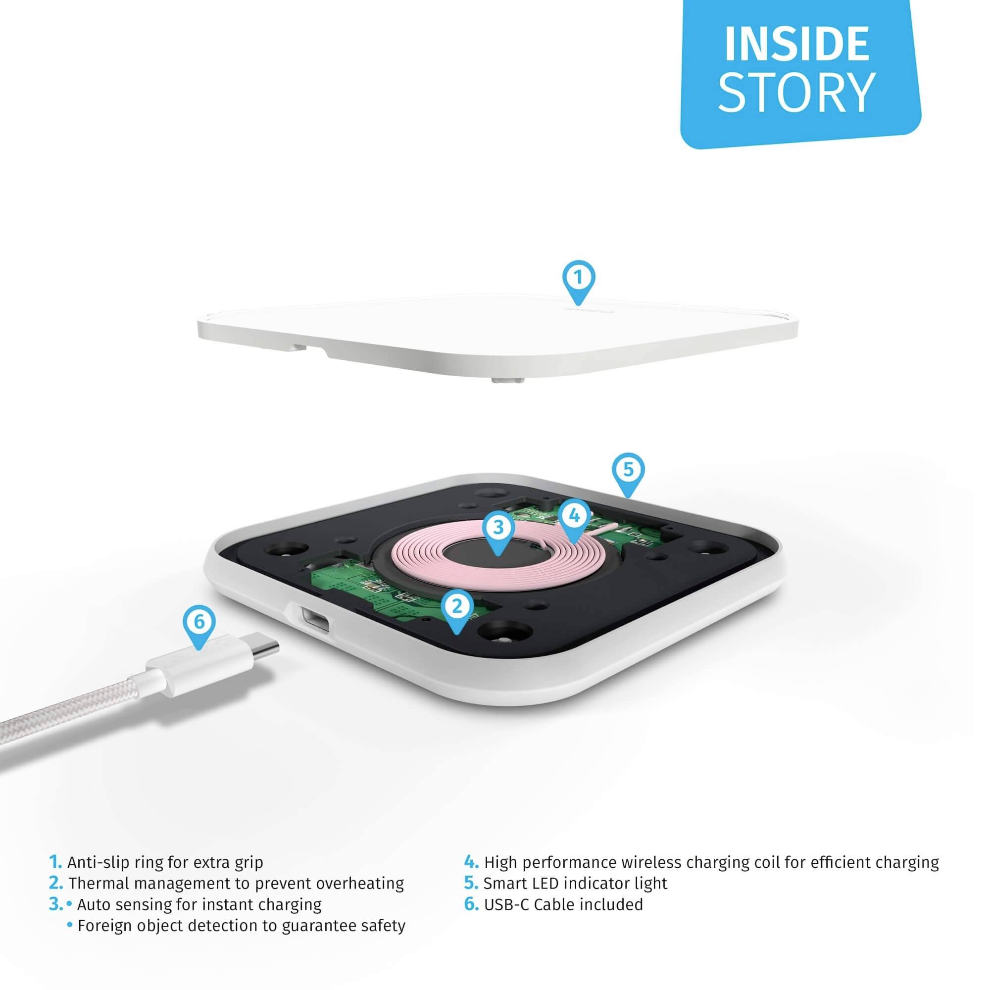 ZENS Induktions-Ladegerät Single ZESC11W/00 Ausgänge Induktionslade-Standard Weiß