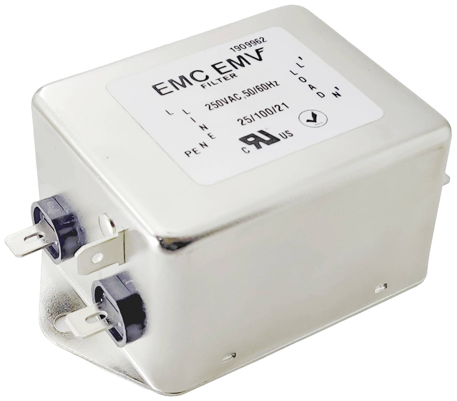 Akyga EN2080-12-F Entstörfilter 12A (L x B x H) 153 x 57 x 45mm 1St.