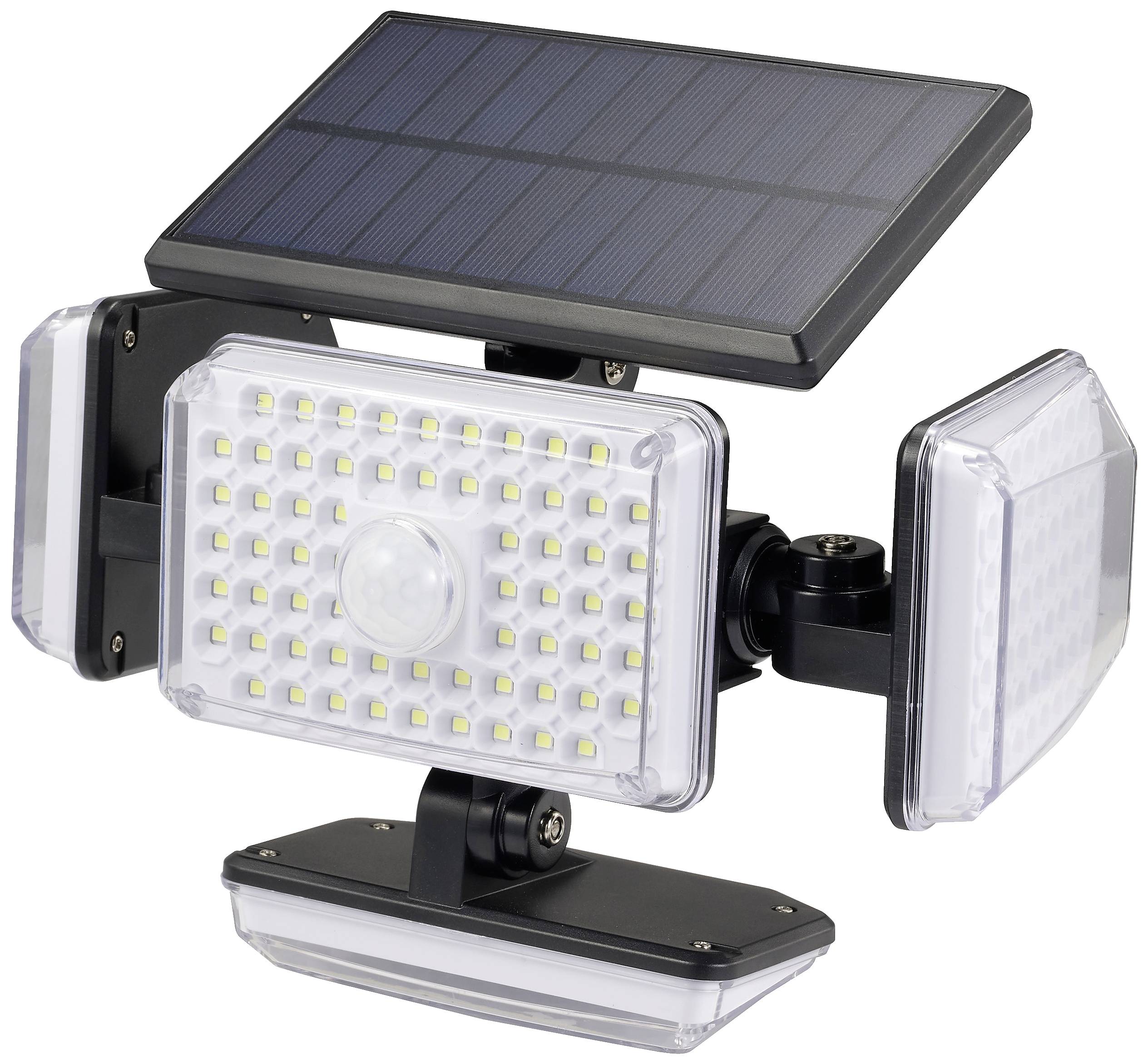 Sygonix SY-5626568 Solar-Außenwandleuchte mit Bewegungsmelder LED 1.265W Schwarz