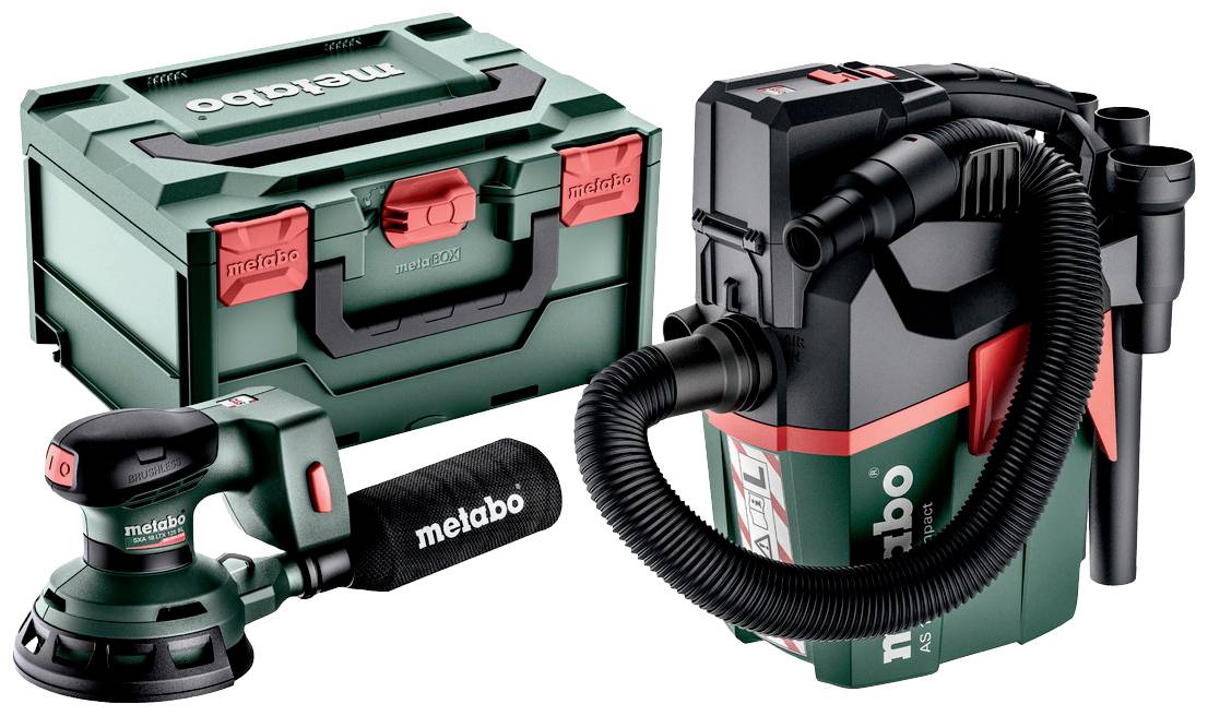 Metabo 691199000 Akku-Exzenterschleifer bürstenlos, inkl. Koffer, ohne Akku, ohne Ladegerät 18V Ø 125mm