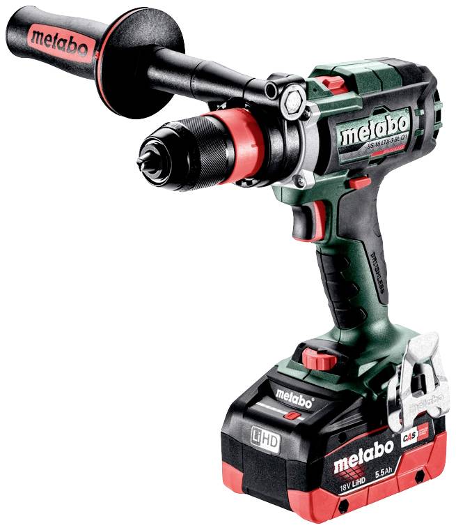 Metabo 603184660 Akku-Bohrschrauber 18 V 5.5 Ah LiHD bürstenlos, inkl. 2. Akku, inkl. Koffer, inkl.