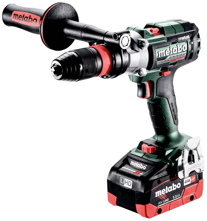 Metabo SB 18 LTX-3 BL Q I Metal -Akku-Schlagbohrschrauber bürstenlos, inkl. 2. Akku, inkl. Koffer, inkl. Ladegerät
