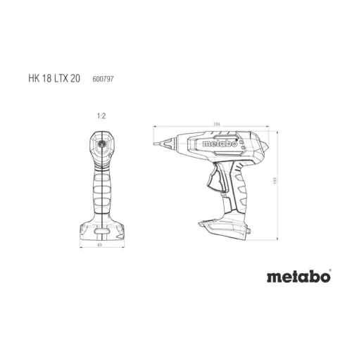 Metabo HK 18 LTX 20 Akku Heißklebepistole inkl. Koffer 11mm 18V 1St. Metabo HK 18 LTX 20 Akku Heißklebepistole inkl. Koffer 11mm 18V 1St.
