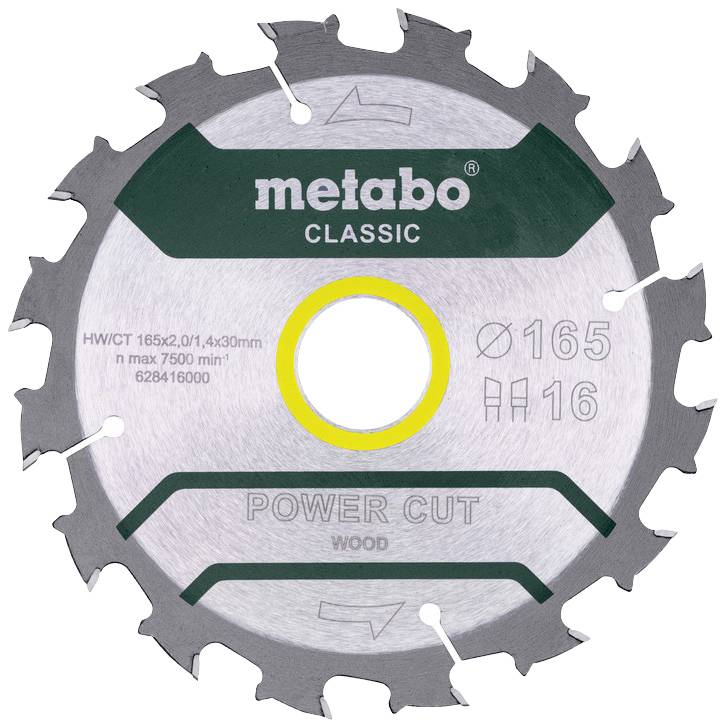 Metabo 628416000 Kreissägeblatt 165 x 30 mm Zähneanzahl: 48 1 St.