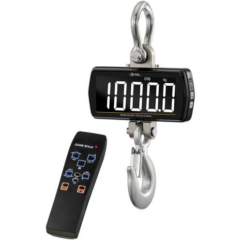 PCE Instruments Kranwaage PCE-CS 1000LD |1000 kg|+Fernbedienung|Genauigkeit 1% v.Mb.|groß|Haken |Sc