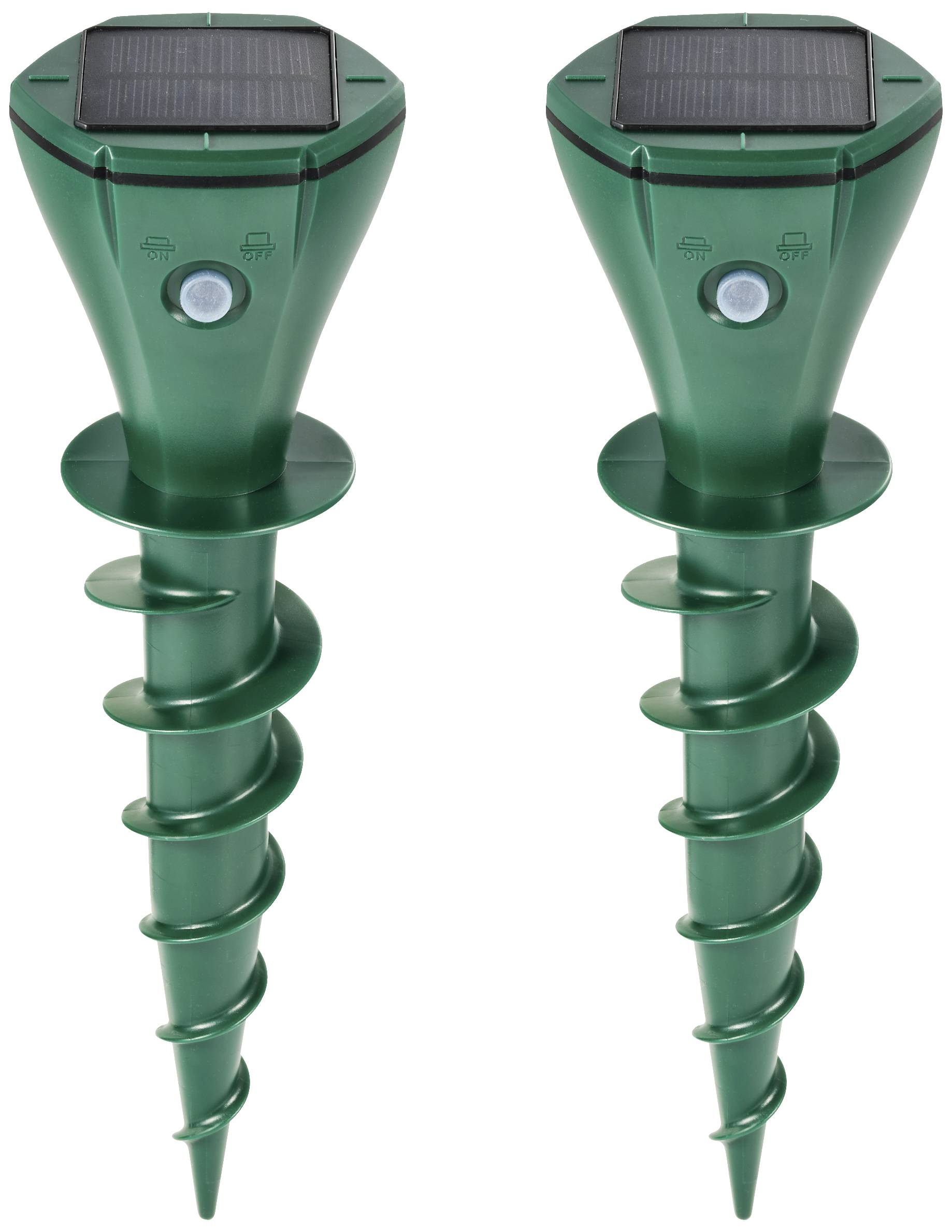 AR08M Wühlmausvertreiber Funktionsart Solar, Vibration Wirkungsbereich 300m² 1 Paar