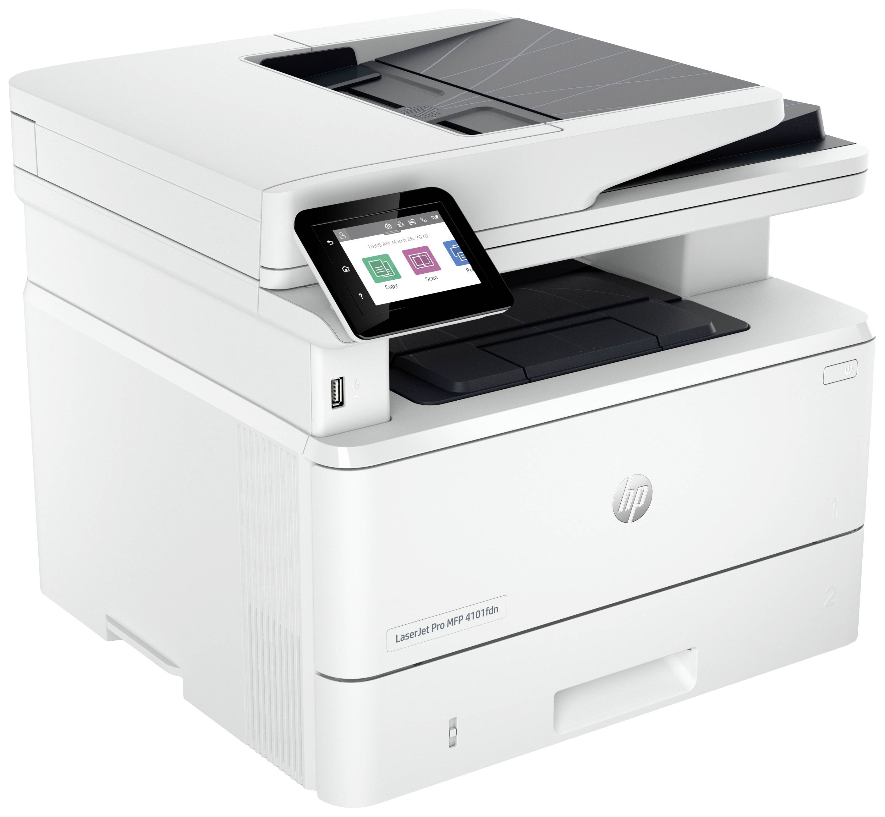 HP Laserjet Pro MFP 4102dwe Schwarzweiß Laser Multifunktionsdrucker A4 Drucker, Scanner, Kopierer Bluetooth®, Duplex, LAN, WLAN, USB