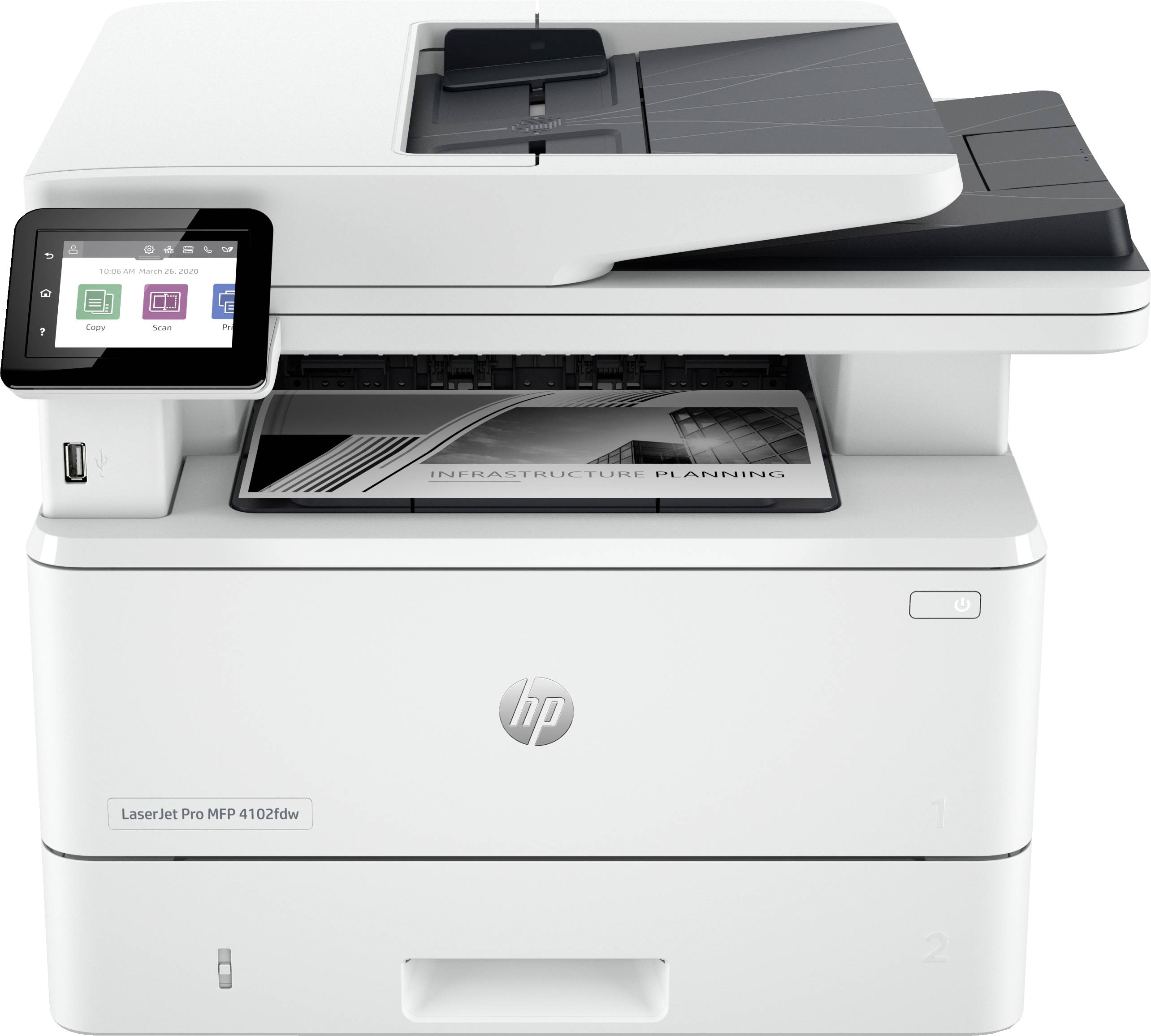 HP LaserJet Pro MFP 4102 fdw Multifunktionsdrucker Laser Schwarz-Weiß A4 Drucker, Scanner, Kopierer, Fax Bluetooth®, Duplex, LAN, WLAN, USB