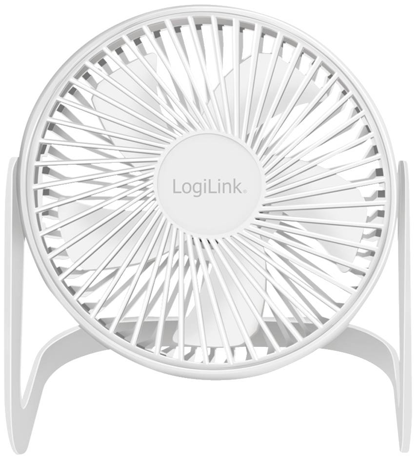 LogiLink USB-Schreibtischventilator, 15,24 cm, 40 dB, weiß
