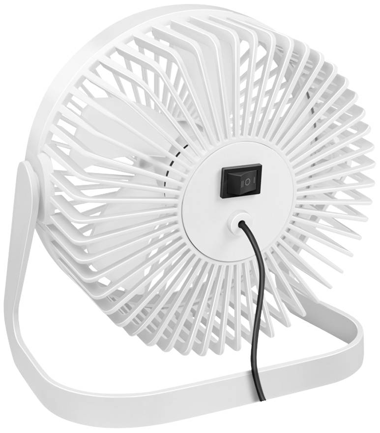 LogiLink USB-Schreibtischventilator, 15,24 cm, 40 dB, weiß