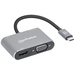 Manhattan Notebook Dockingstation USB-C to HDMI & VGA 4-in-1 Docking-Konverter USB-C® Power Delivery