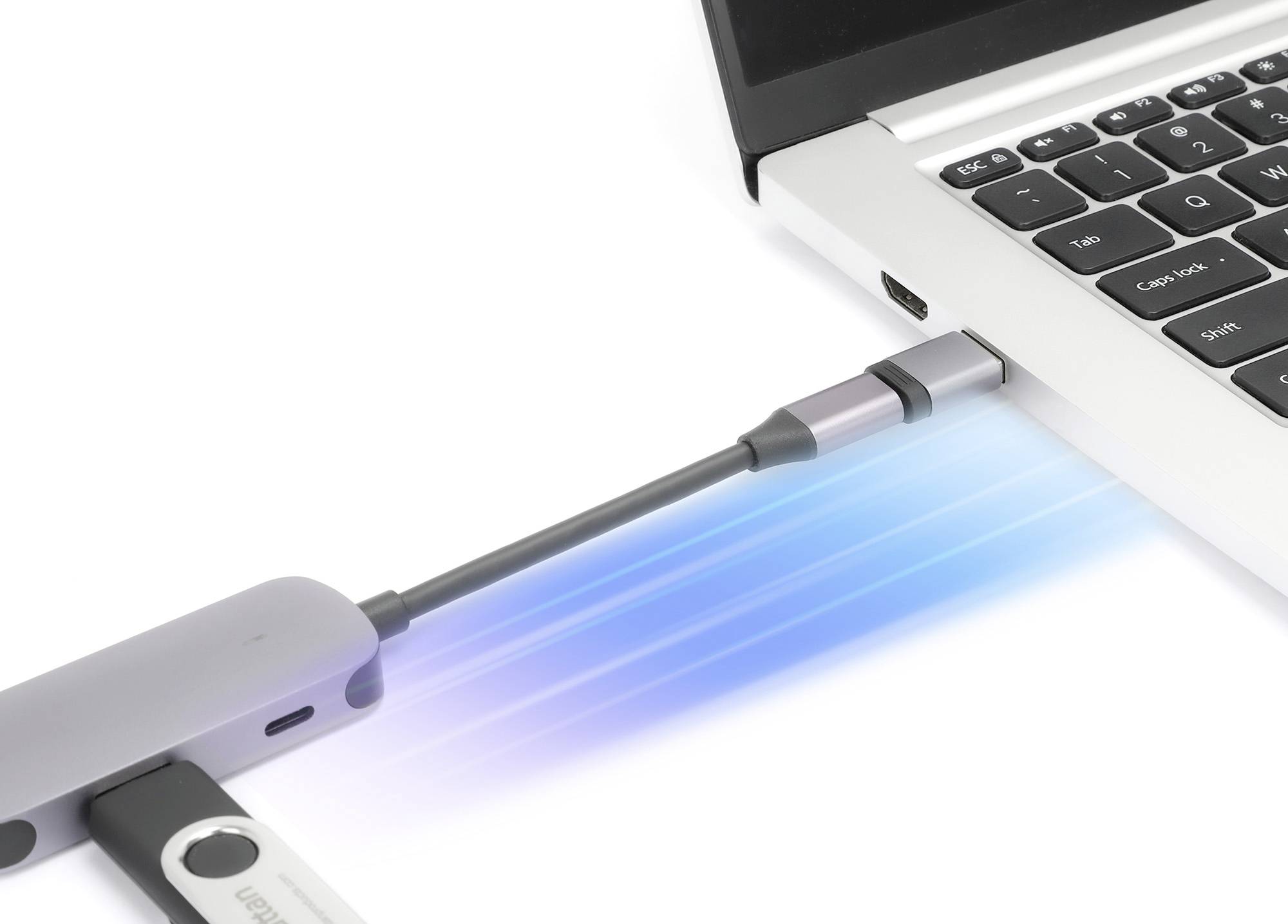 Manhattan USB 2.0 Adapter [2x USB 3.2 Gen 1 Buchse A (USB 3.0), USB 3.2 Gen 1 Buchse C (USB 3.0) -