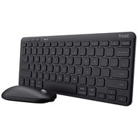 Trust Lyra WL Bluetooth®, Funk Tastatur, Maus-Set Wiederaufladbar, Geräuscharme Tasten, Spritzwassergeschützt, Multimediatasten Trust Lyra WL Bluetooth®, Funk Tastatur, Maus-Set Wiederaufladbar, Geräuscharme Tasten, Spritzwassergeschützt, Multimediatasten