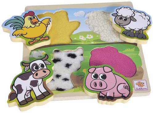 Eichhorn Fühl-Puzzle mit Stoff, 5-tlg. 100003687
