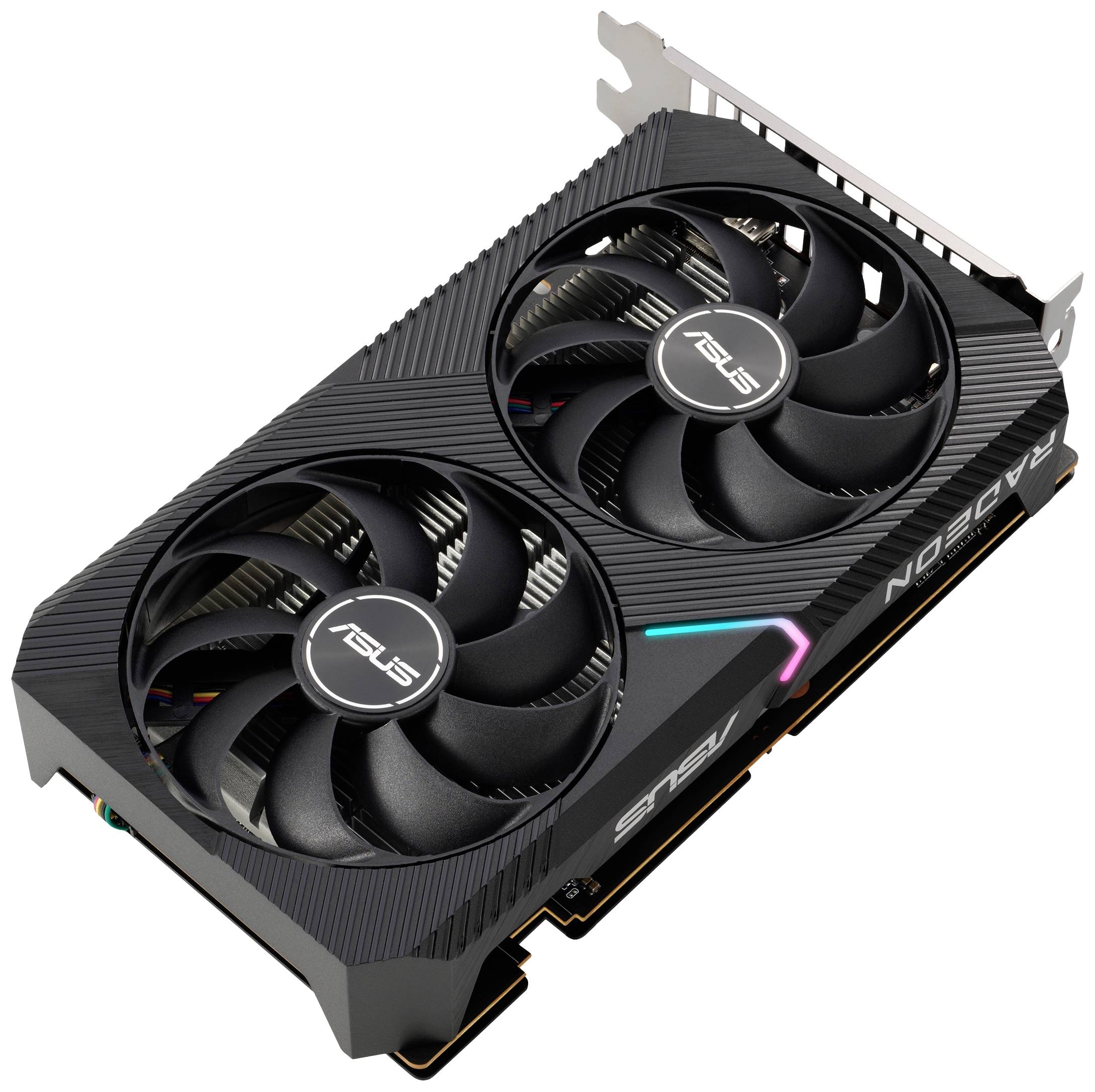 Asus Grafikkarte AMD Radeon RX 6400 Dual 4GB GDDR6-RAM PCIe HDMI®, DisplayPort