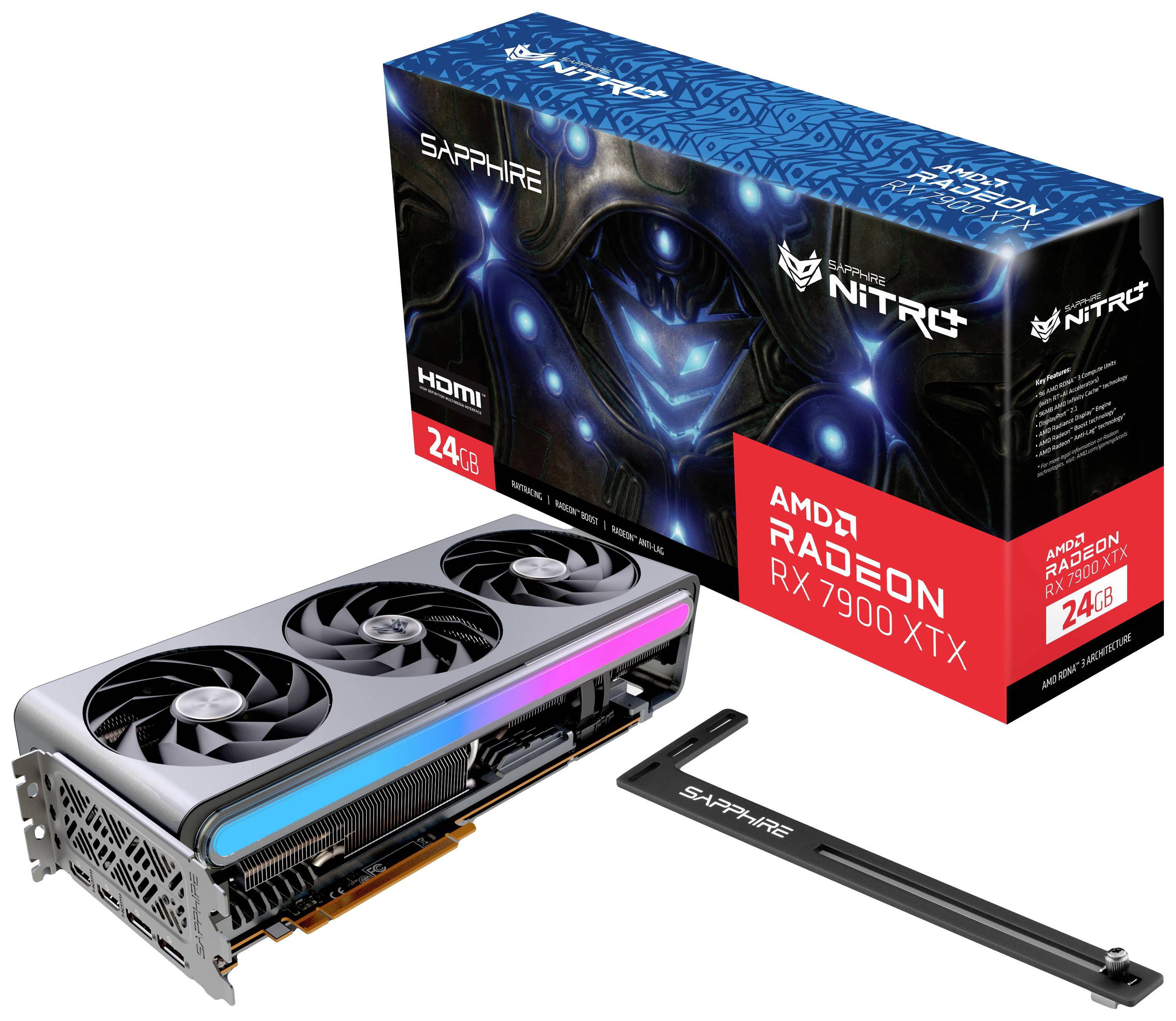 Sapphire Grafikkarte AMD Radeon RX 7900 XTX Nitro+ 24 GB GDDR6-RAM PCIe HDMI®, DisplayPort Übertaktet / Overclocked