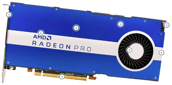 AMD Workstation-Grafikkarte AMD Radeon Pro W5500 8 GB GDDR6-RAM PCIe DisplayPort