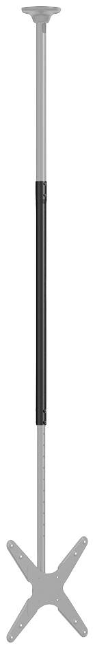 Eine vertikale Stange mit einem breiten, sternförmigen Fuß und einer runden Platte oben. Sie dient wahrscheinlich zur Stabilisierung oder Befestigung.