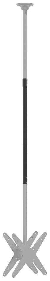 Langer Metallstab mit sternförmiger Basis und runder Abdeckung oben, möglicherweise als Stütze oder Halterung konzipiert.