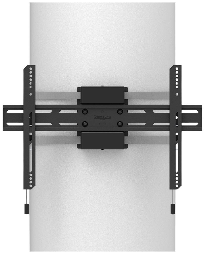 Fernsehwandhalterung an einer weißen Wand montiert.