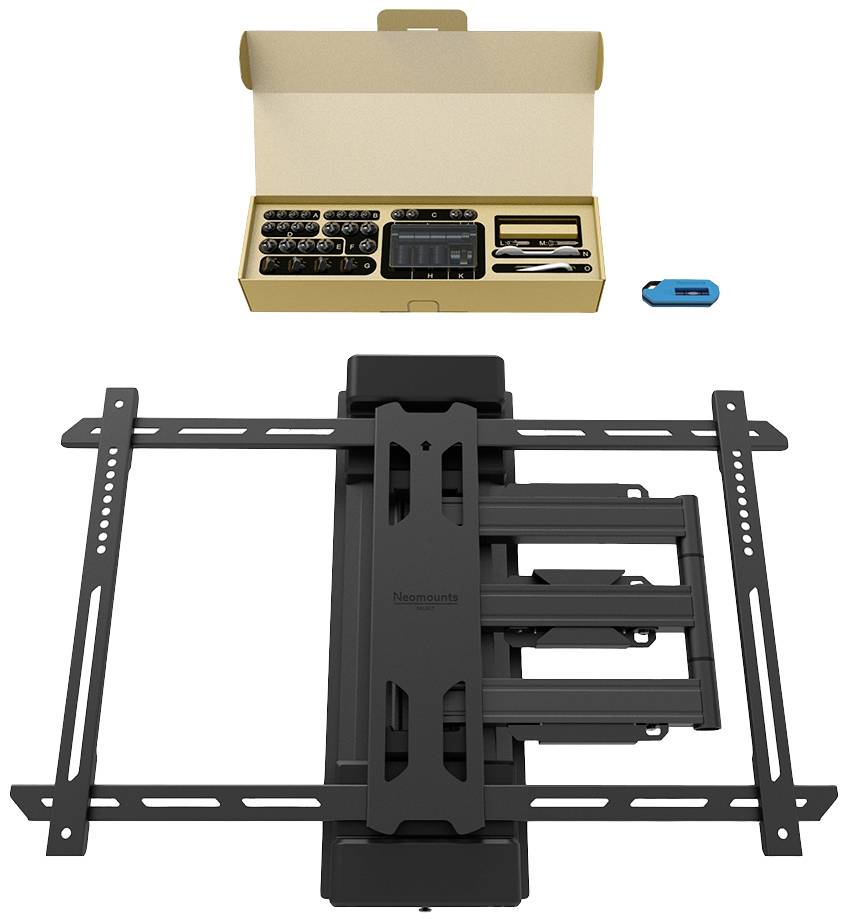 Neomounts WL40S-910BL16 TV-Säulenhalterung Ausziehbar, Neigbar 101,6 cm (40") - 177,8 cm (70") Ausz