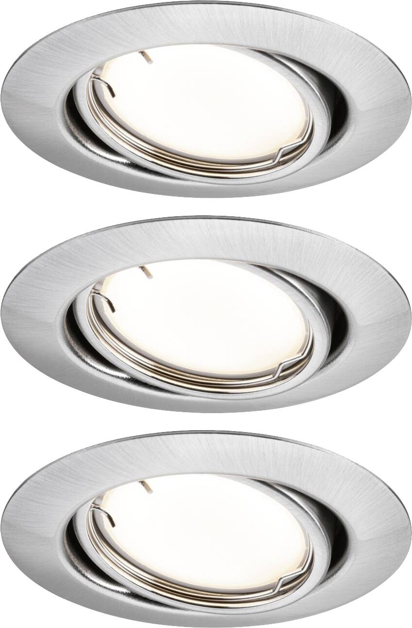 Paulmann 92464 LED-Einbauleuchte 3er Set LED 14.7W Eisen (gebürstet)