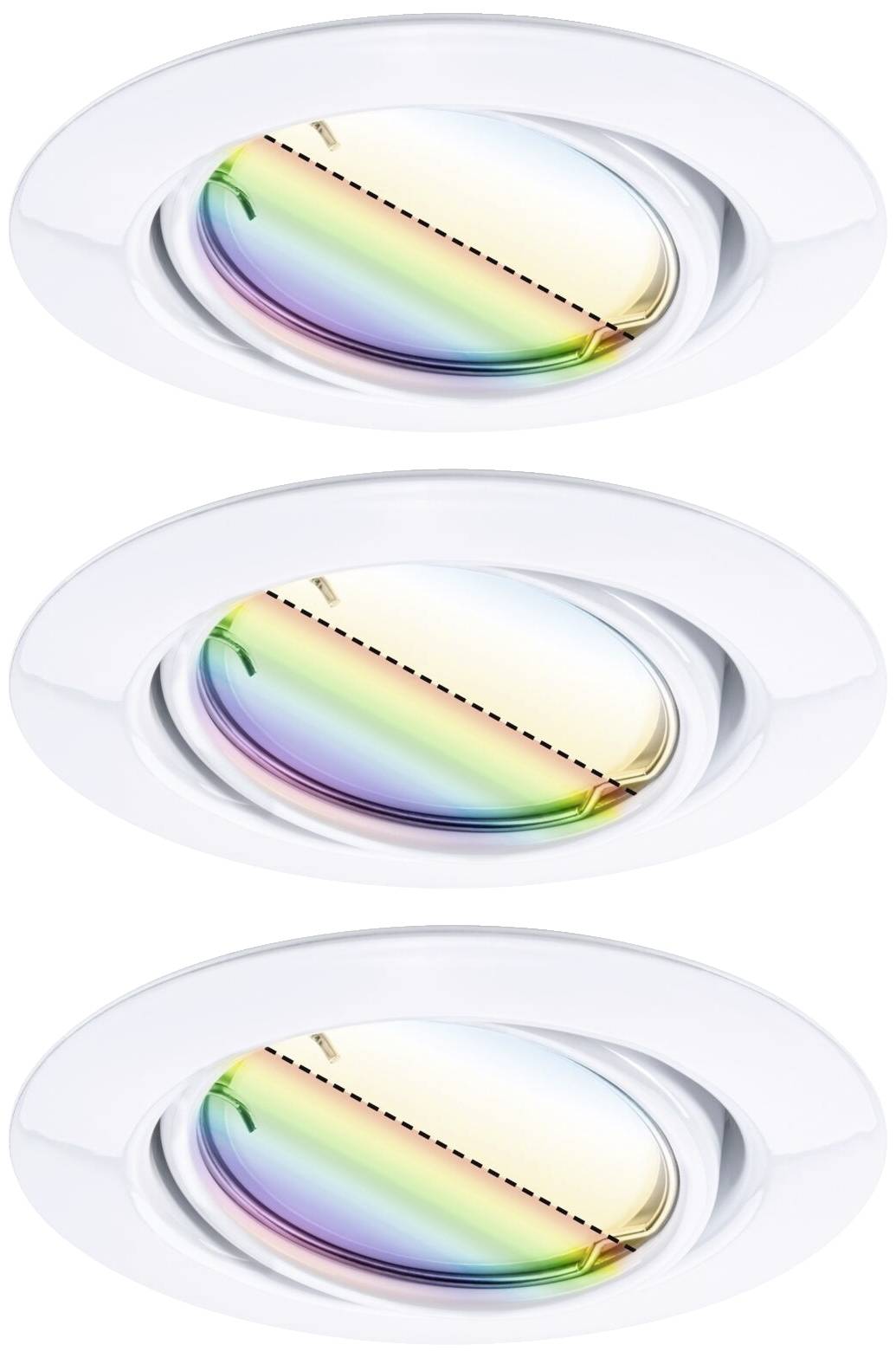 Paulmann 92466 LED-Einbauleuchte 3er Set LED 14.7 W Weiß