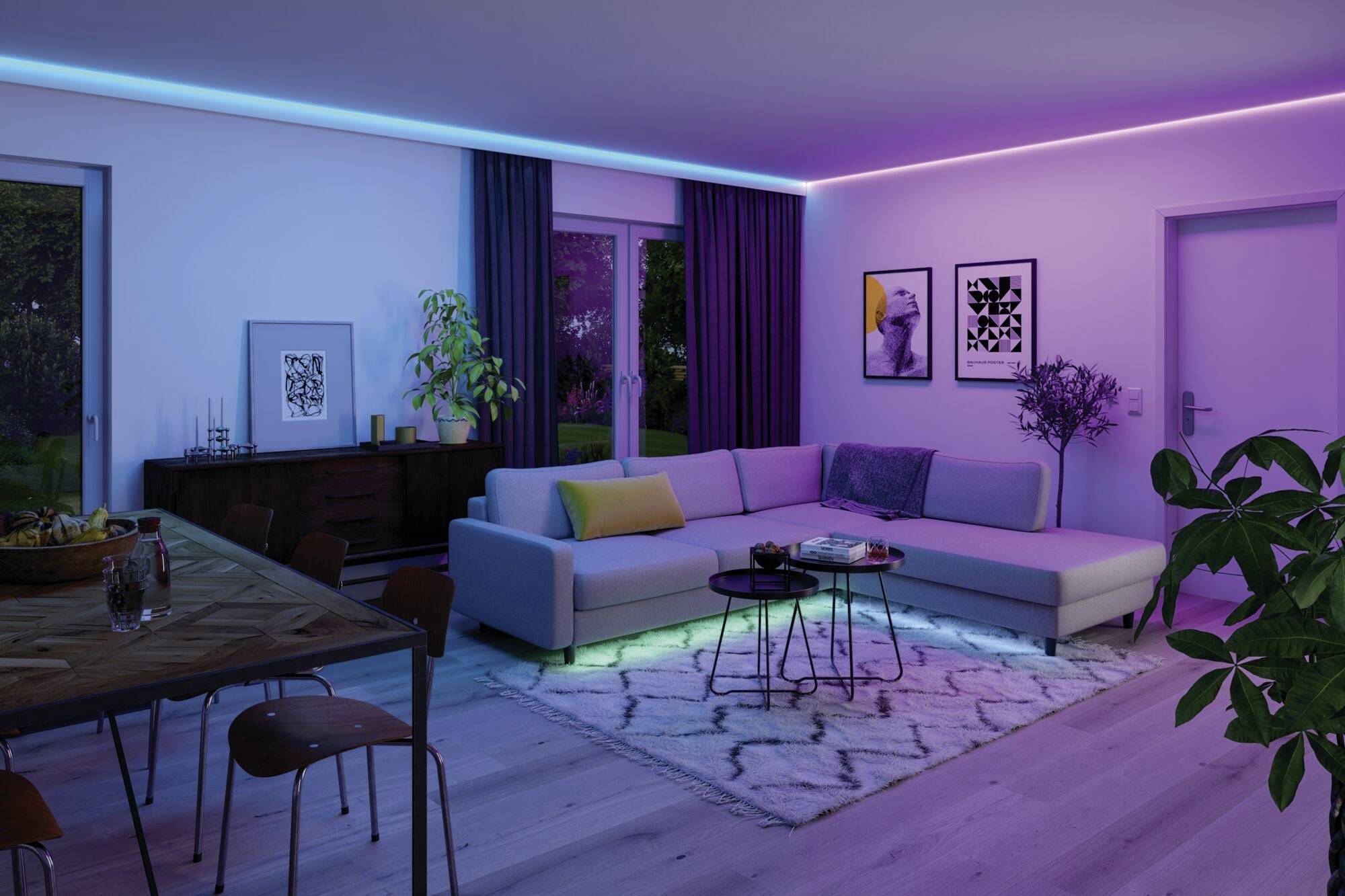 Paulmann 70528 LED-Streifen-Basisset 230V 1.5m Warmweiß, RGBW 1 Set