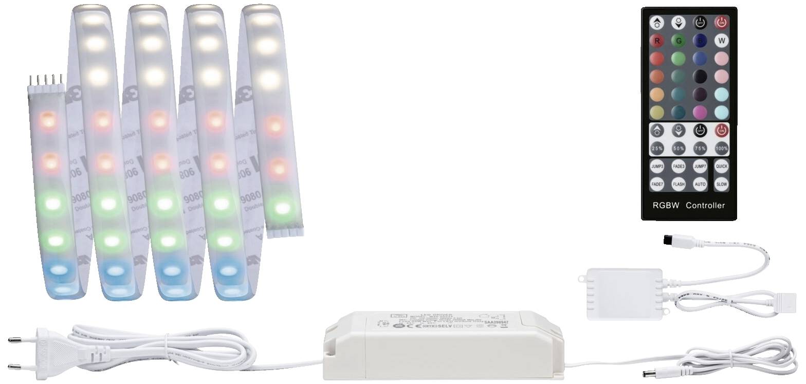 Paulmann 70528 LED-Streifen-Basisset 230V 1.5m Warmweiß, RGBW 1 Set