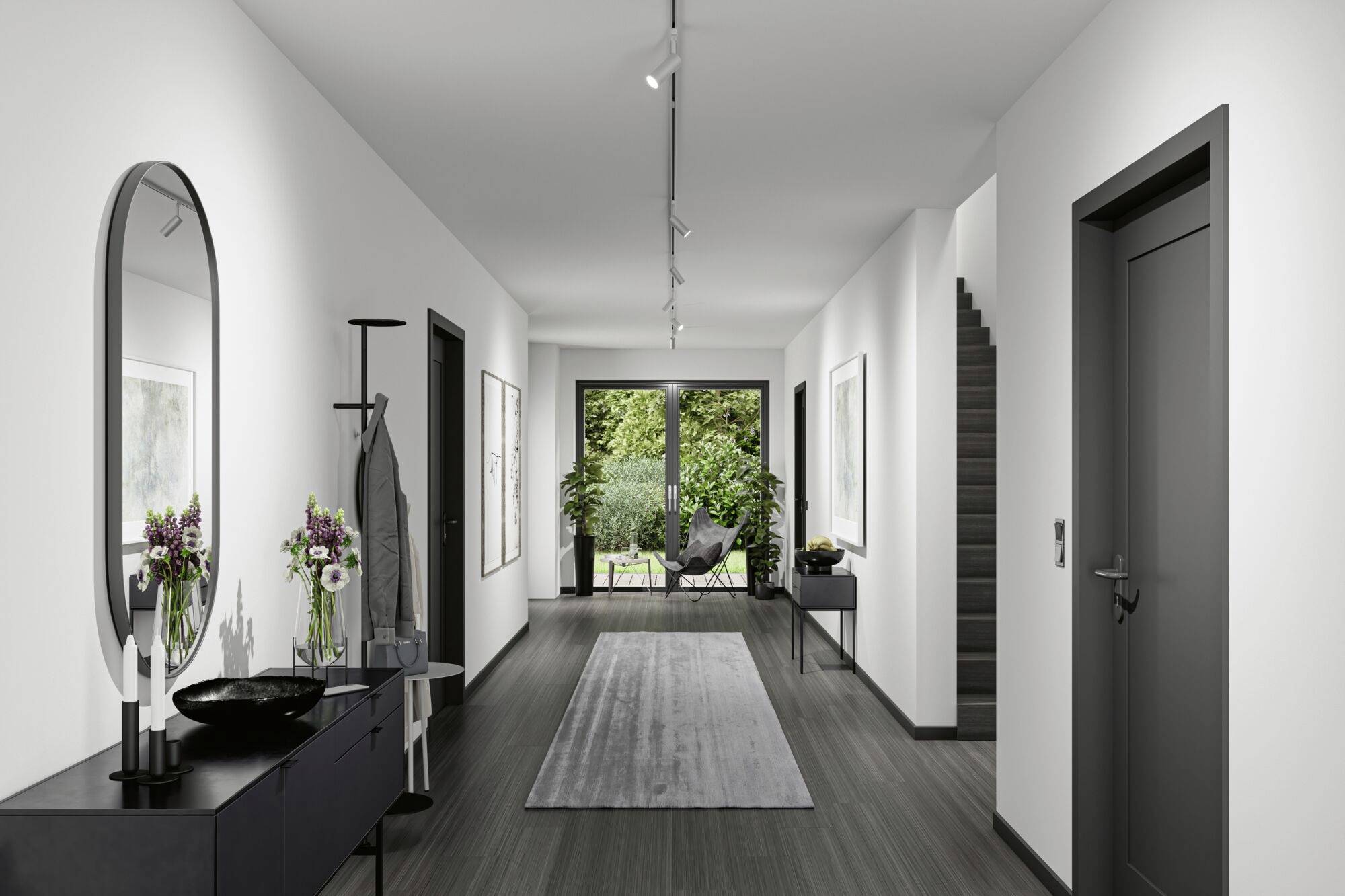 Paulmann Hochvolt-Schienensystem-Leuchte URail 4W LED Chrom (matt)