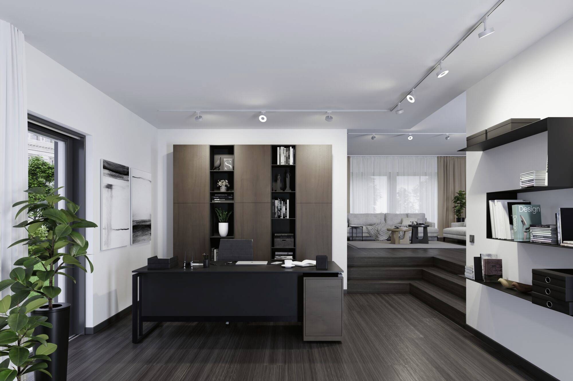 Paulmann Hochvolt-Schienensystem-Leuchte URail 5W LED Chrom (matt)