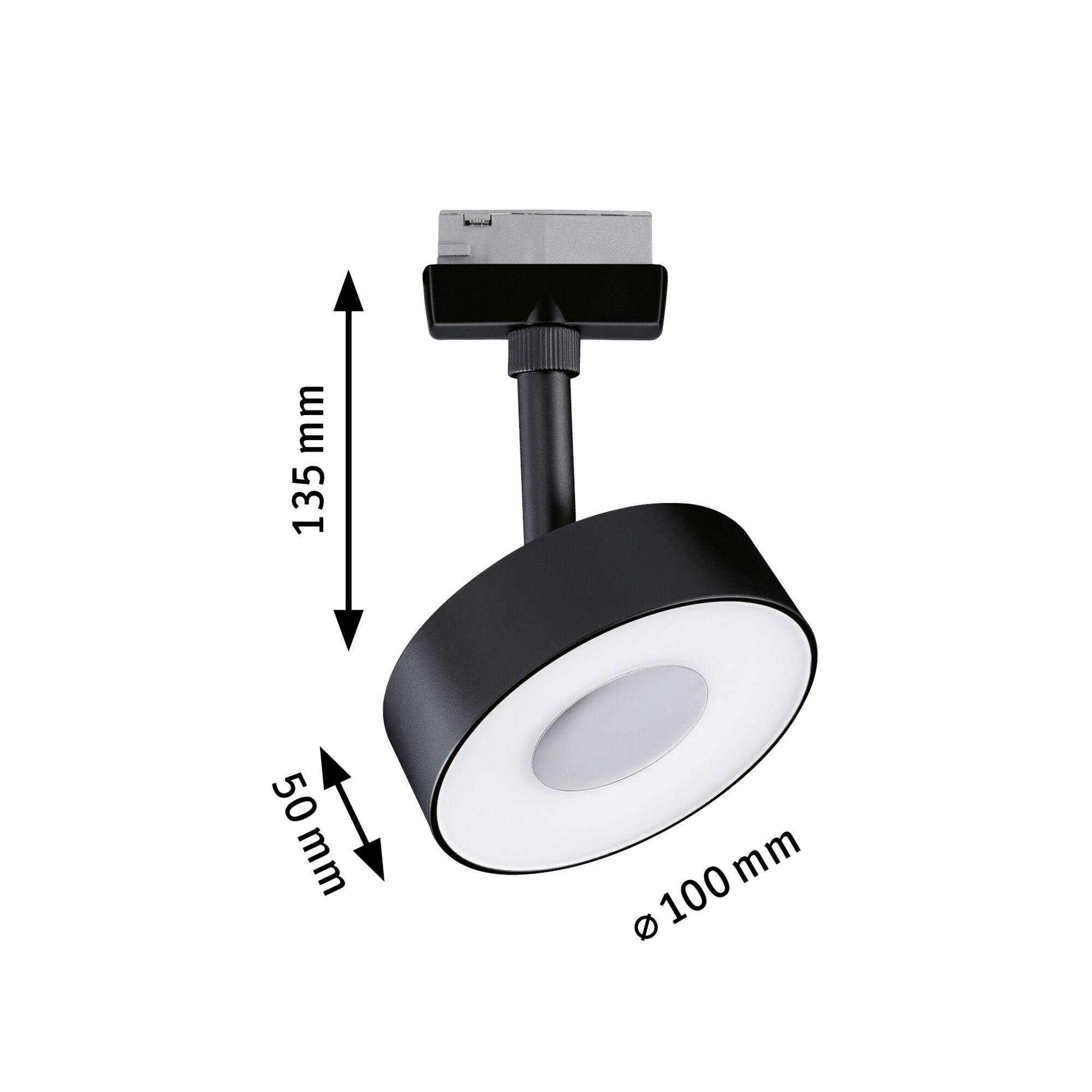 Paulmann Hochvolt-Schienensystem-Leuchte URail 5W LED Schwarz (matt)