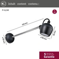 Paulmann 94778 LED-Außenwandleuchte LED 8W Anthrazit Paulmann 94778 LED-Außenwandleuchte LED 8W Anthrazit