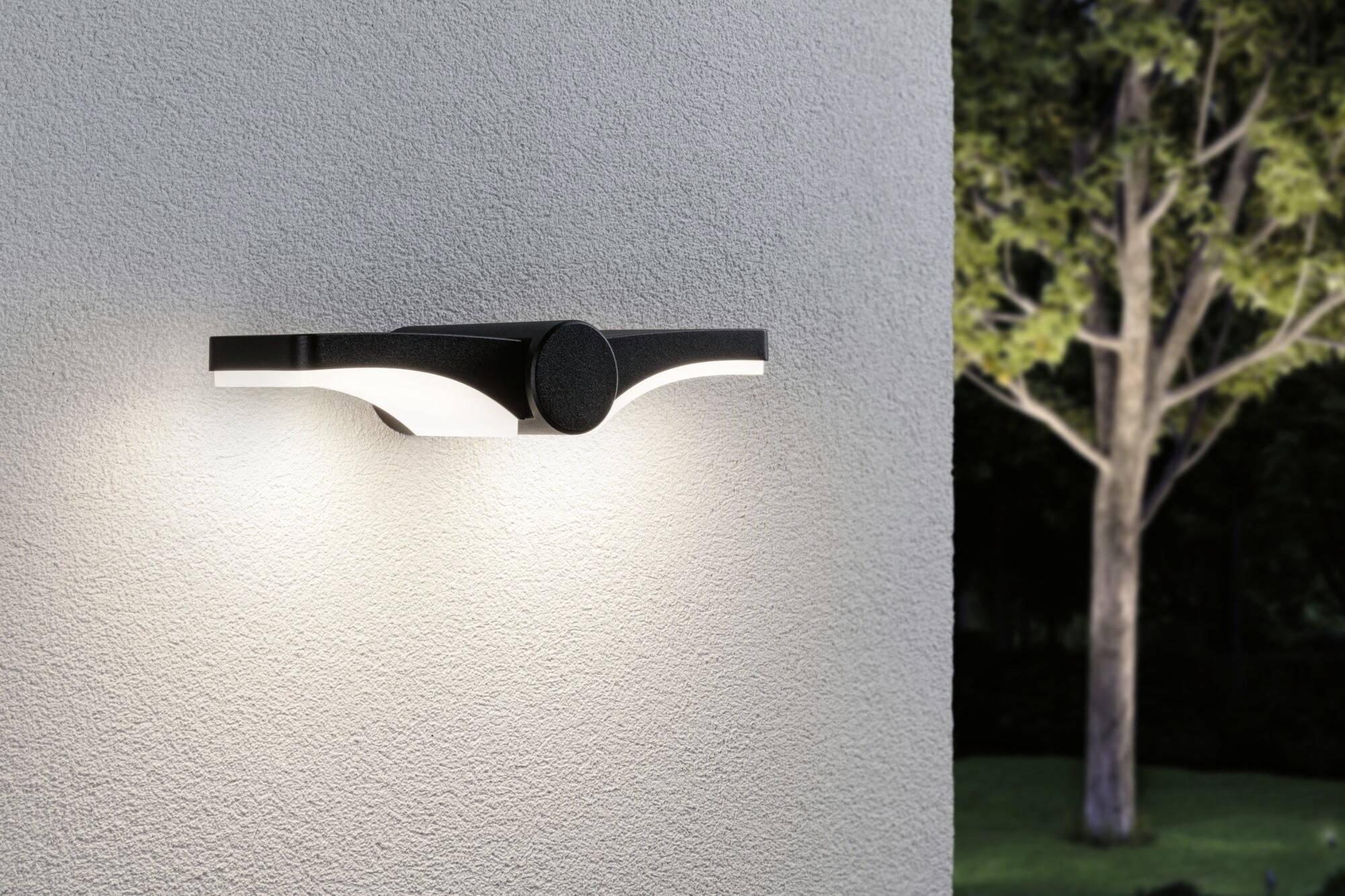 Paulmann 94766 LED-Außenwandleuchte LED 12W Anthrazit