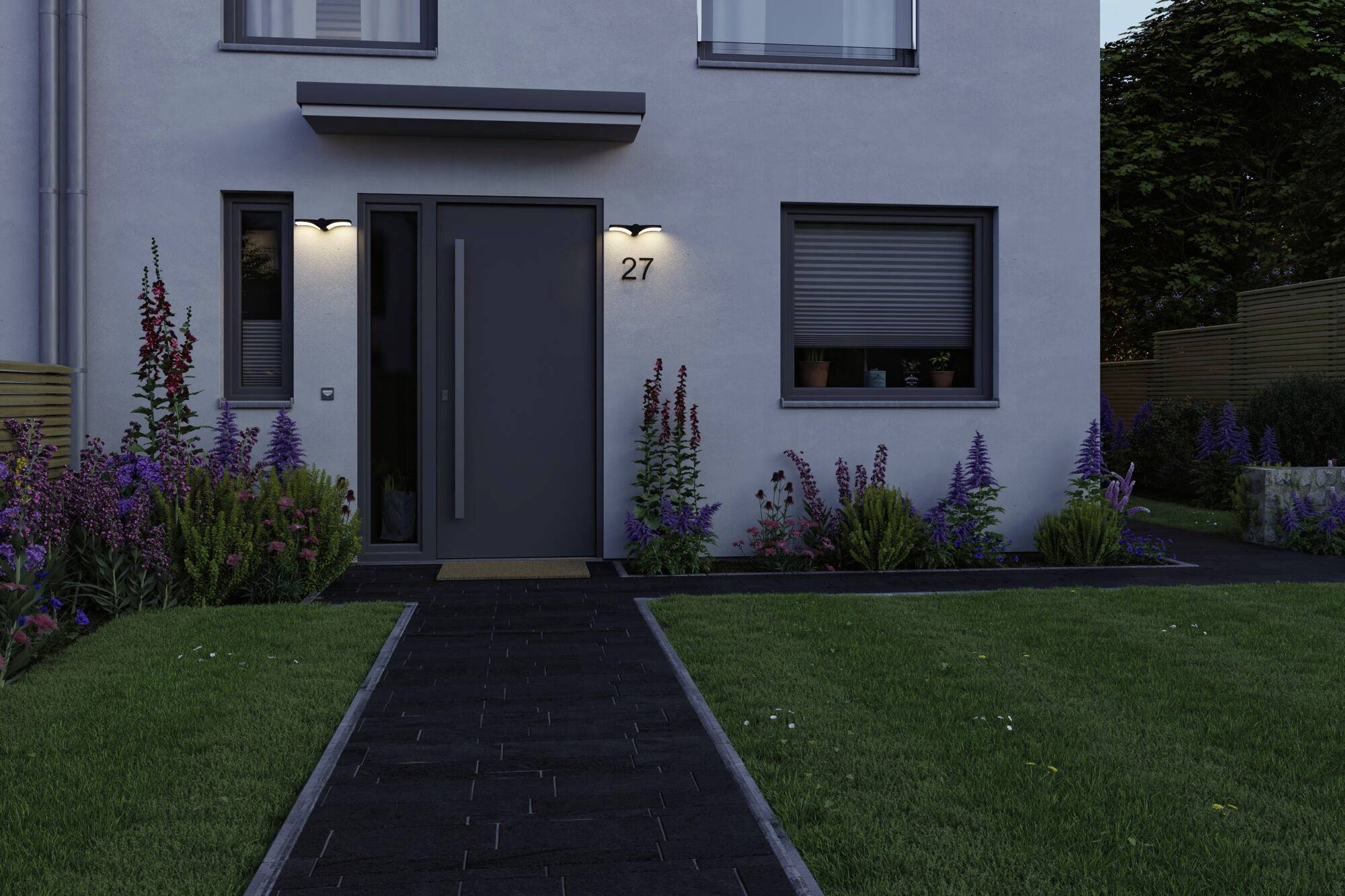 Paulmann 94766 LED-Außenwandleuchte LED 12W Anthrazit