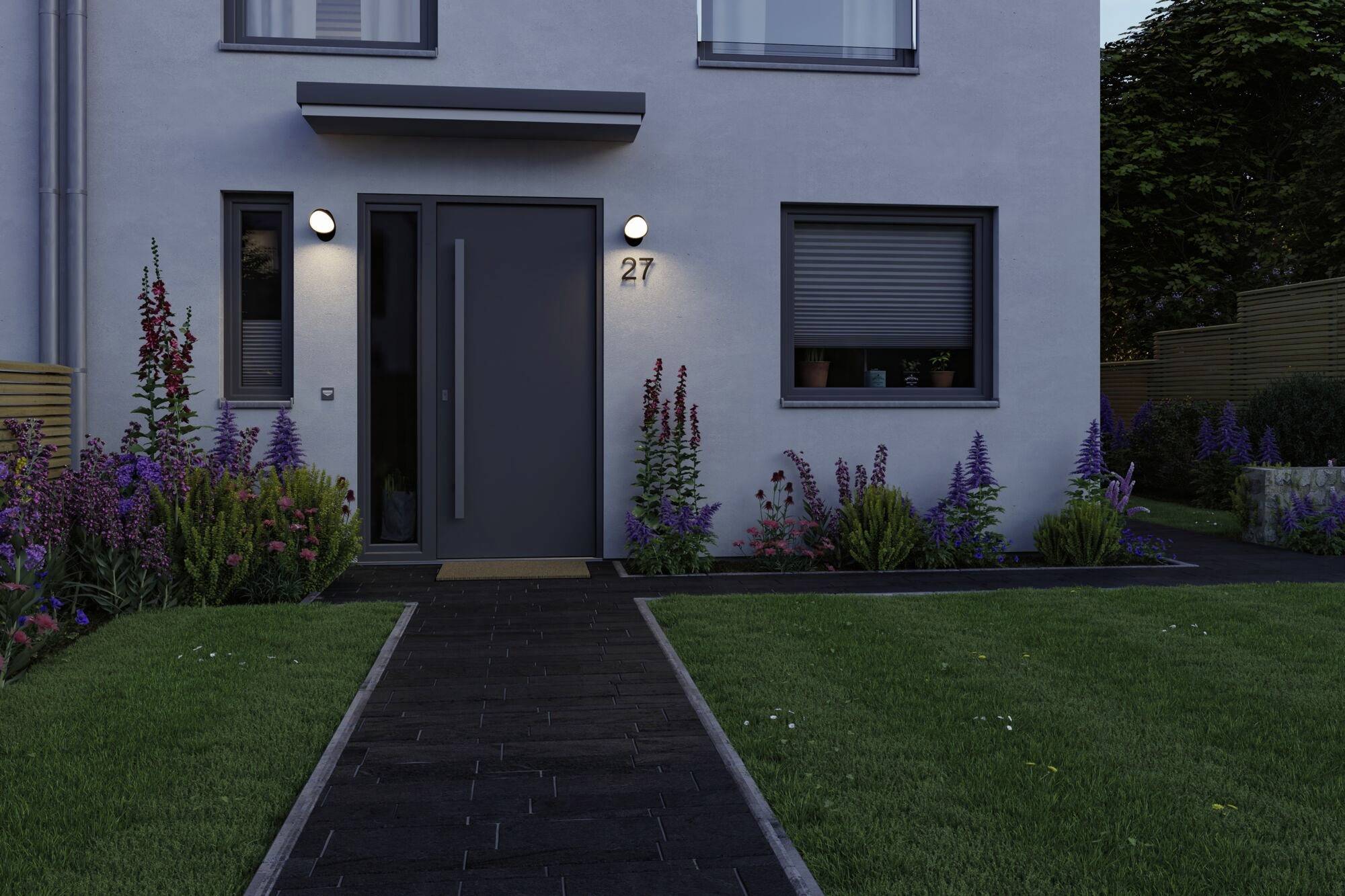 Paulmann 94767 LED-Außenwandleuchte LED 12W Anthrazit