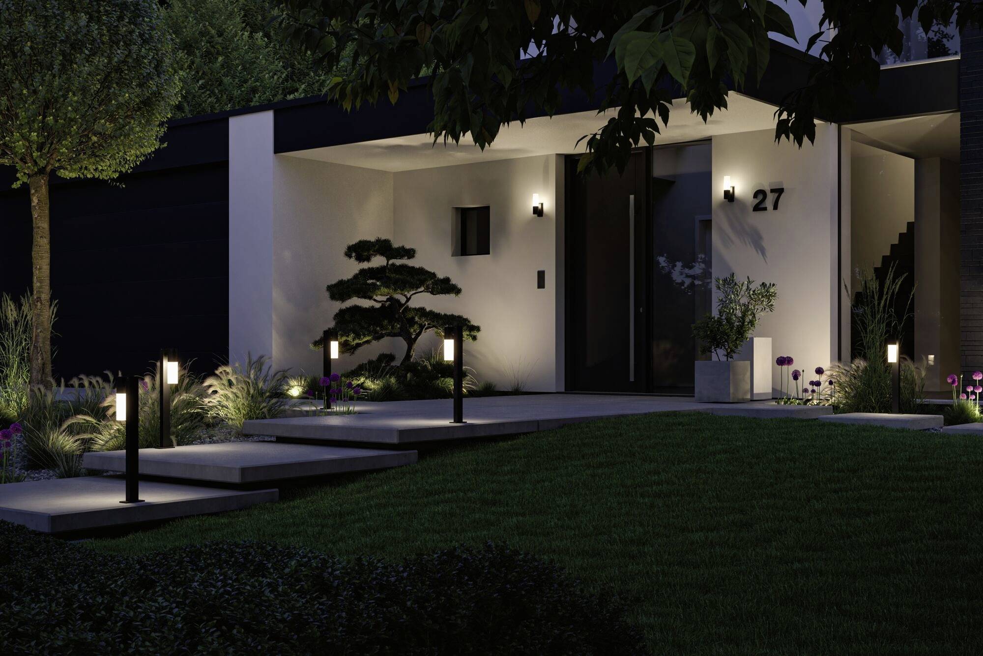 Paulmann 94788 Pollerleuchte LED E27 Anthrazit