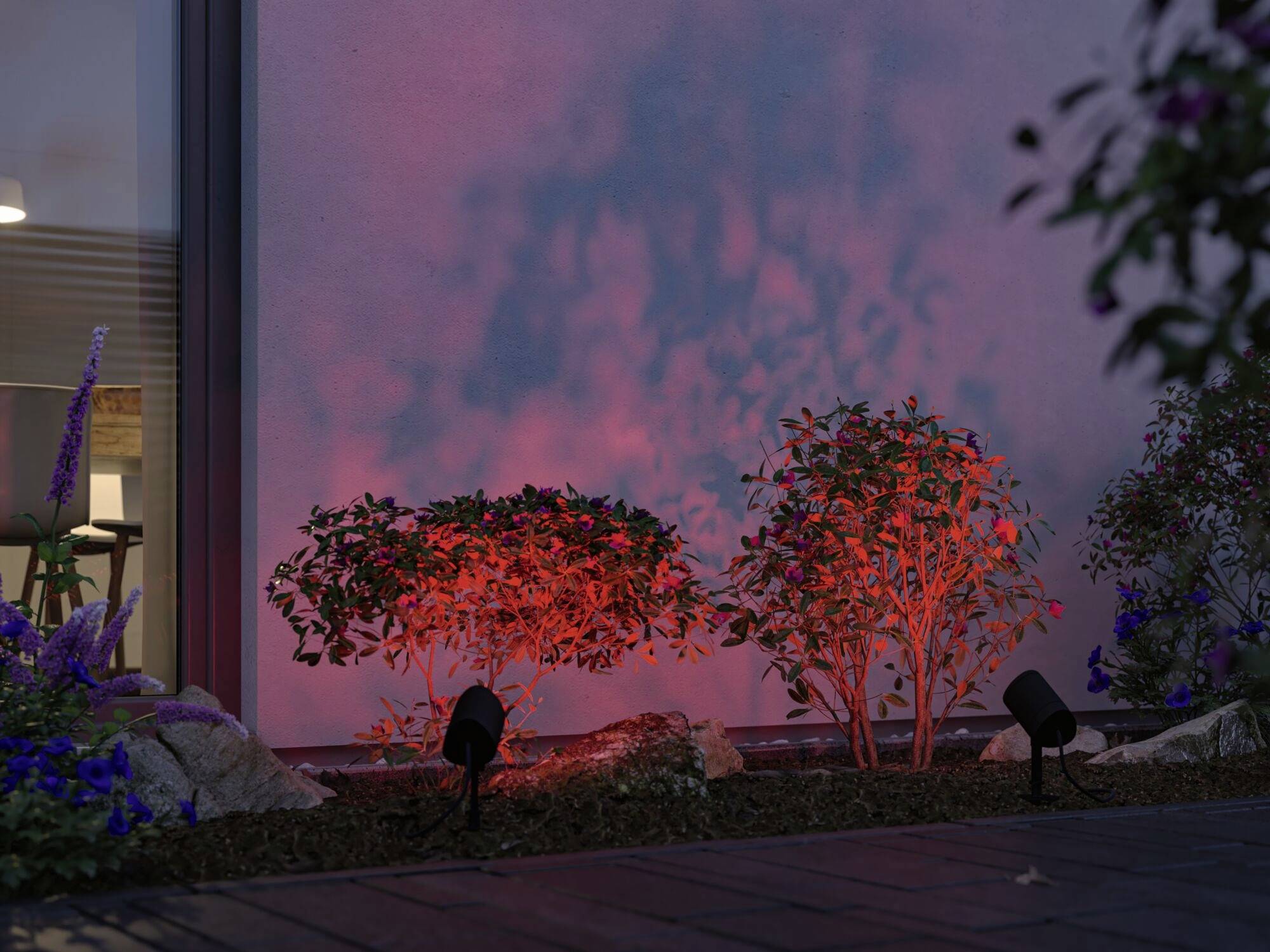 Paulmann 94849 Beleuchtungssystem Plug & Shine LED-Gartenstrahler LED 6.5W RGBW Anthrazit