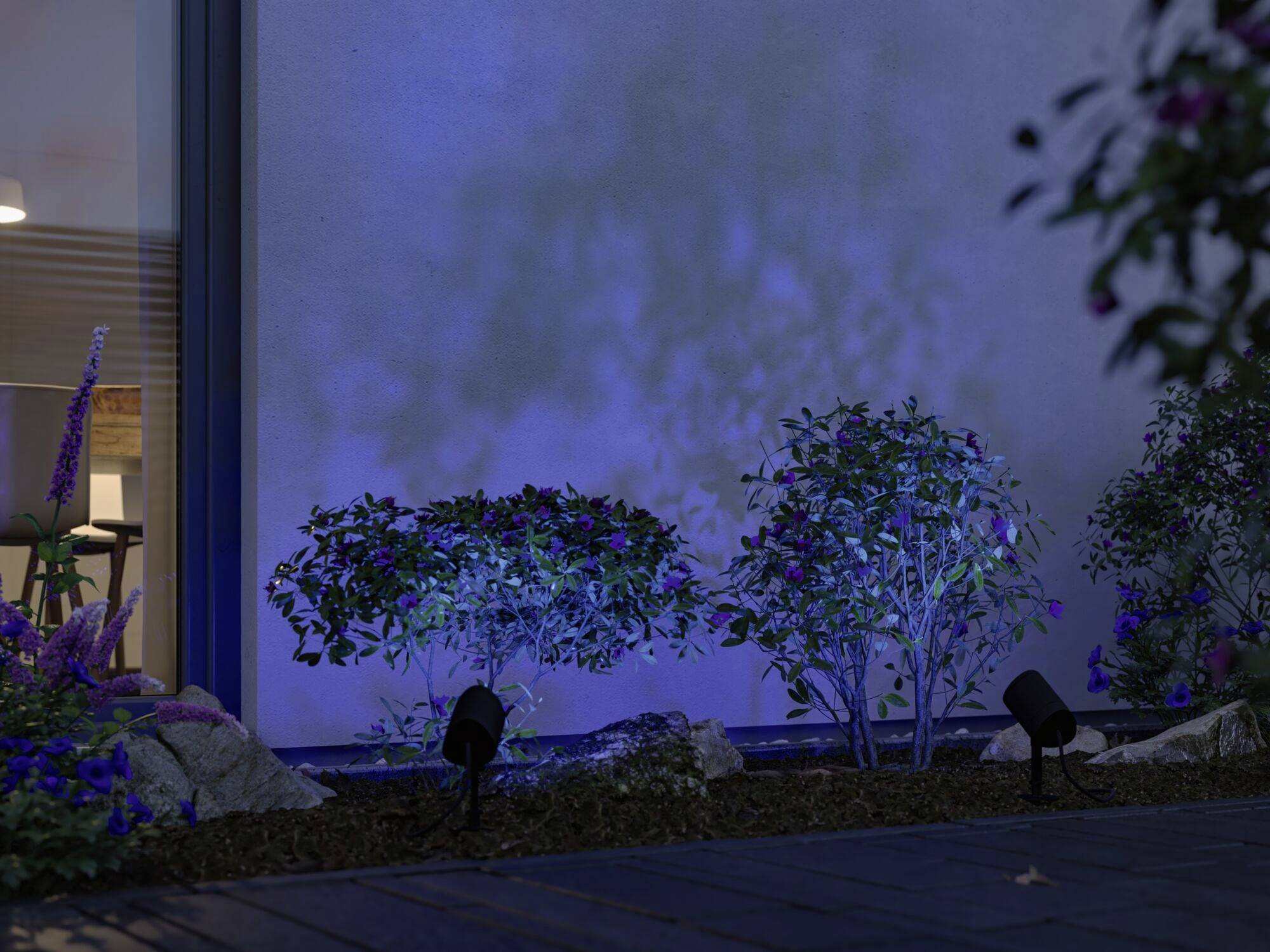 Paulmann 94849 Beleuchtungssystem Plug & Shine LED-Gartenstrahler LED 6.5W RGBW Anthrazit