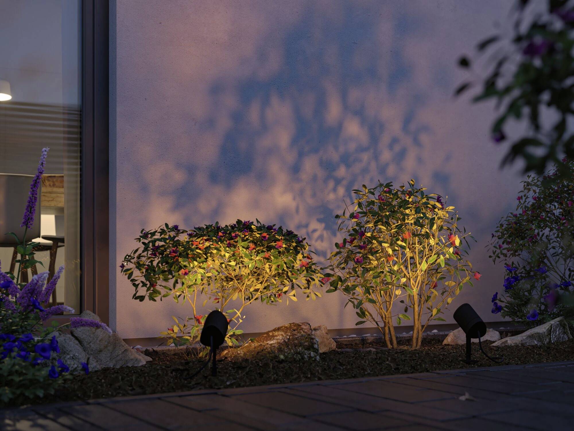 Paulmann 94849 Beleuchtungssystem Plug & Shine LED-Gartenstrahler LED 6.5W RGBW Anthrazit