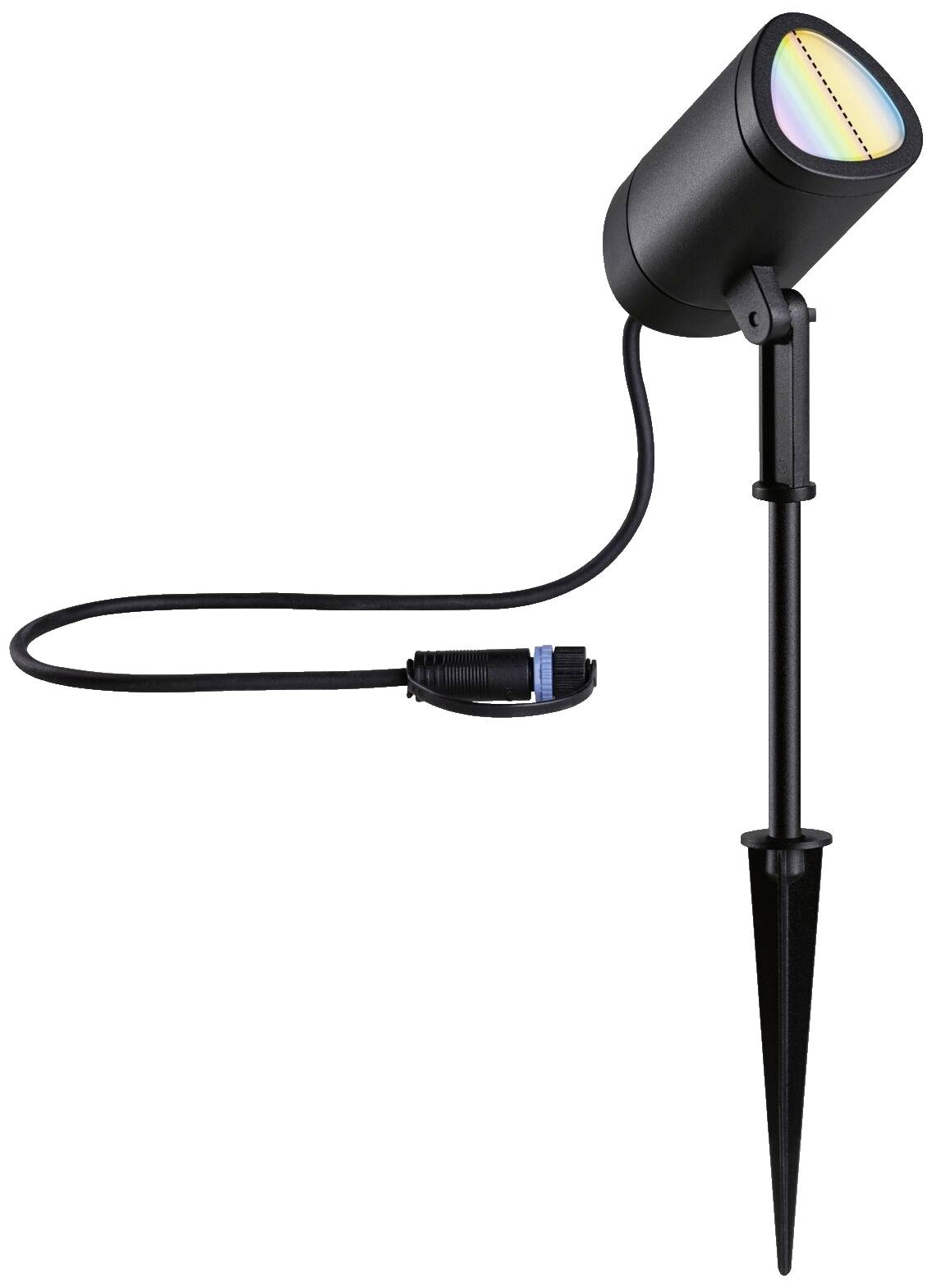 Paulmann 94849 Beleuchtungssystem Plug & Shine LED-Gartenstrahler LED 6.5W RGBW Anthrazit