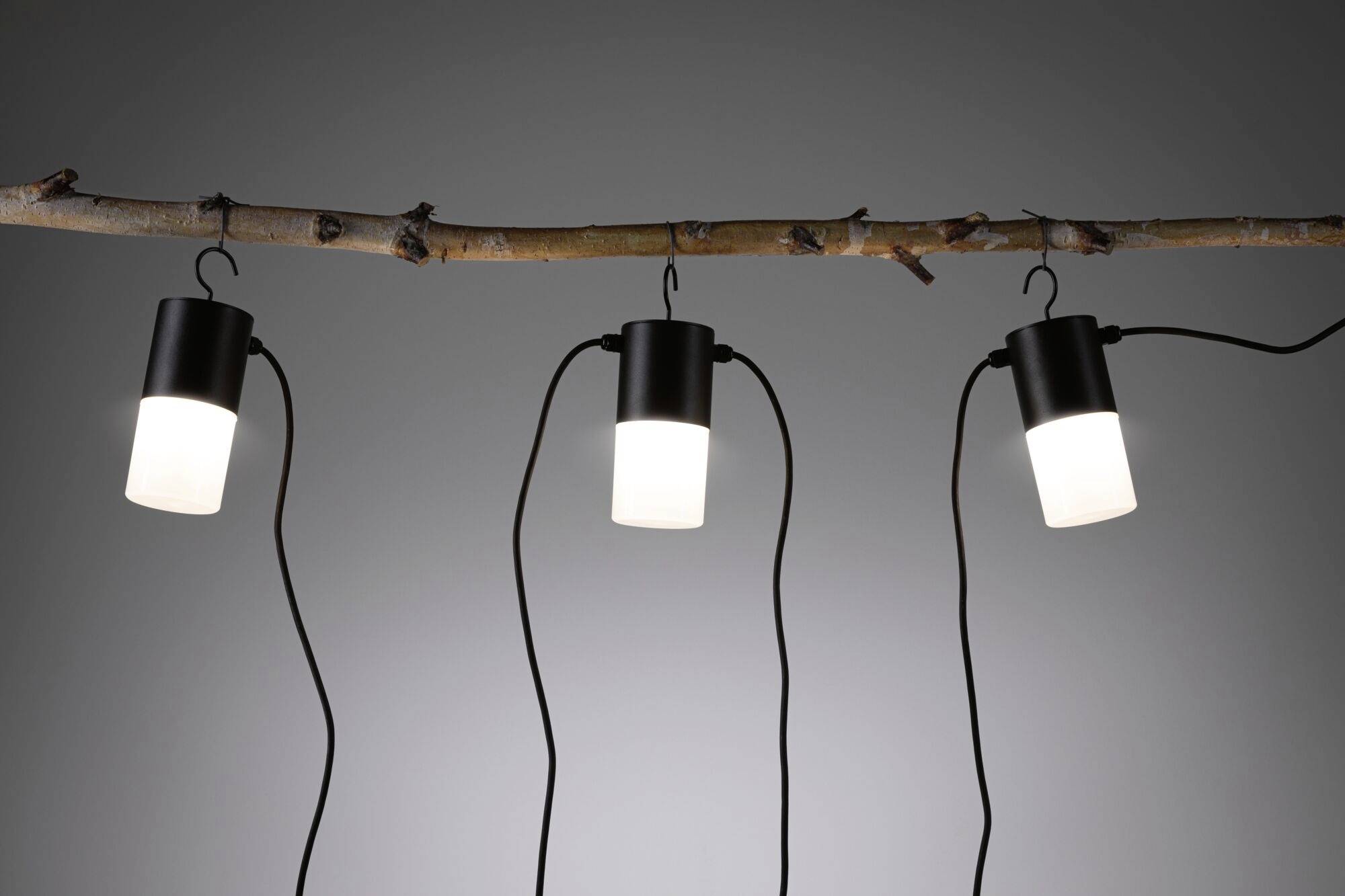 Paulmann 94761 Beleuchtungssystem Plug & Shine LED-Lichterkette LED 6W Warmweiß Anthrazit