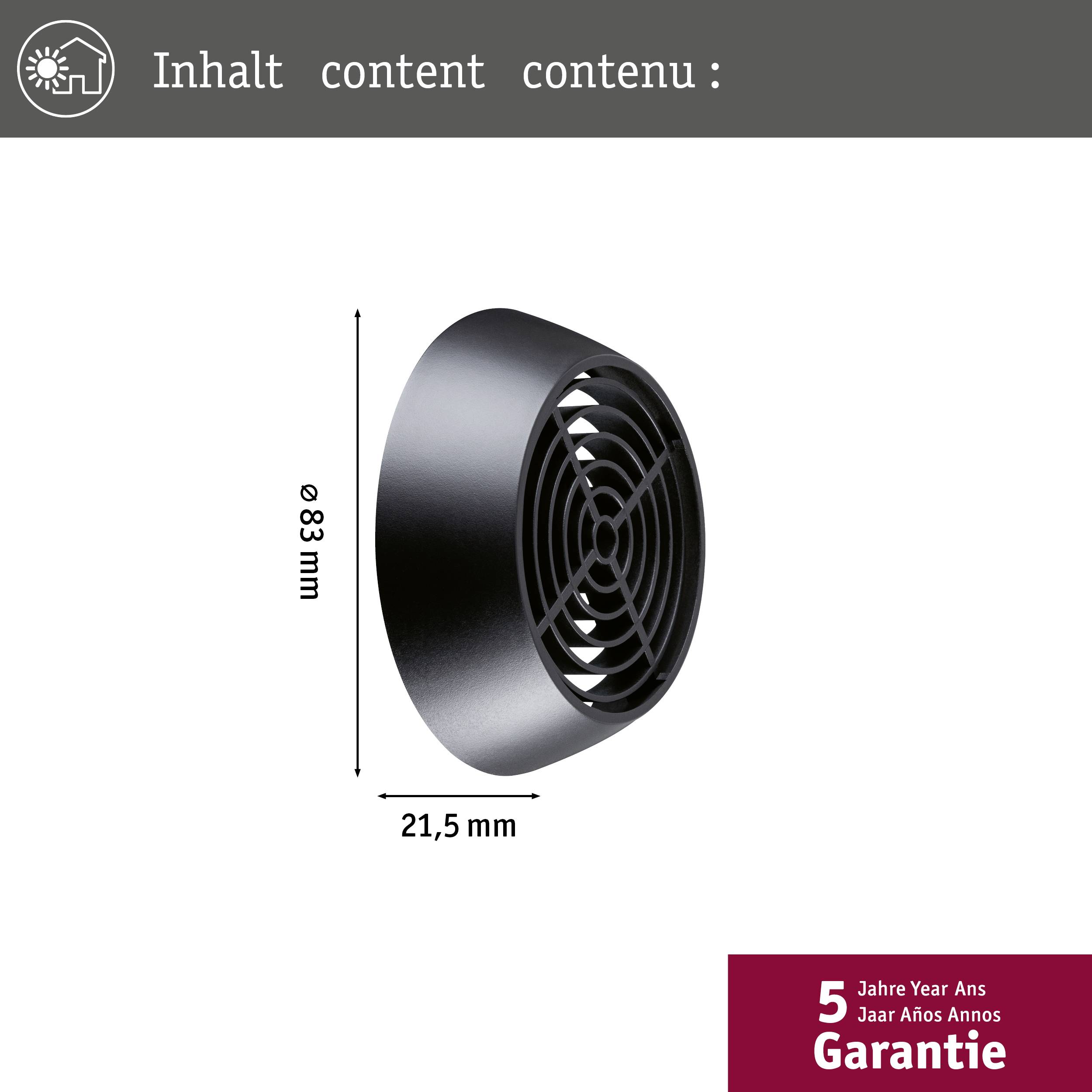 Paulmann 94779 Blendkappen 21.5mm Anthrazit