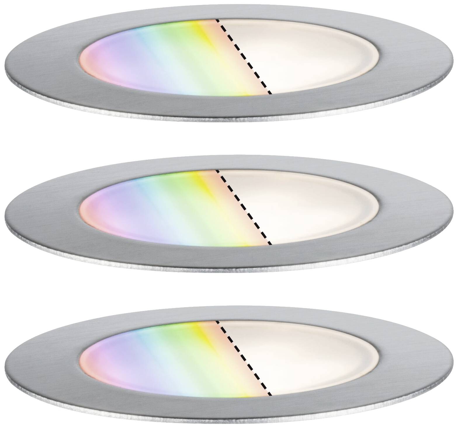 Paulmann 94752 Beleuchtungssystem Plug & Shine LED-Außeneinbauleuchten (Basis-Set) LED 6W Warmweiß Edelstahl