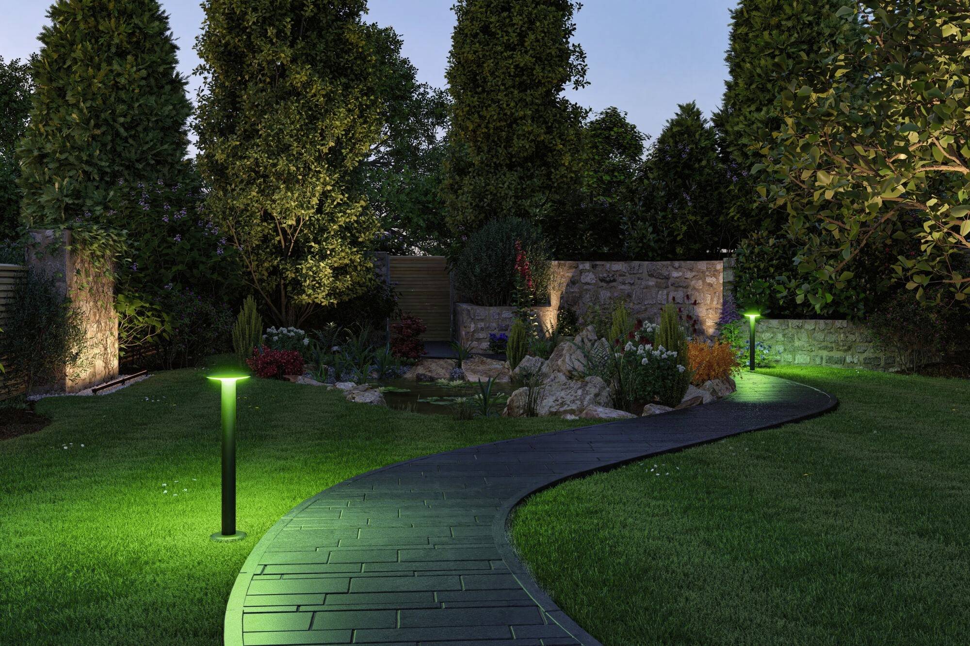 Paulmann 94750 Beleuchtungssystem Plug & Shine LED-Pollerleuchte LED 5W RGBW Anthrazit