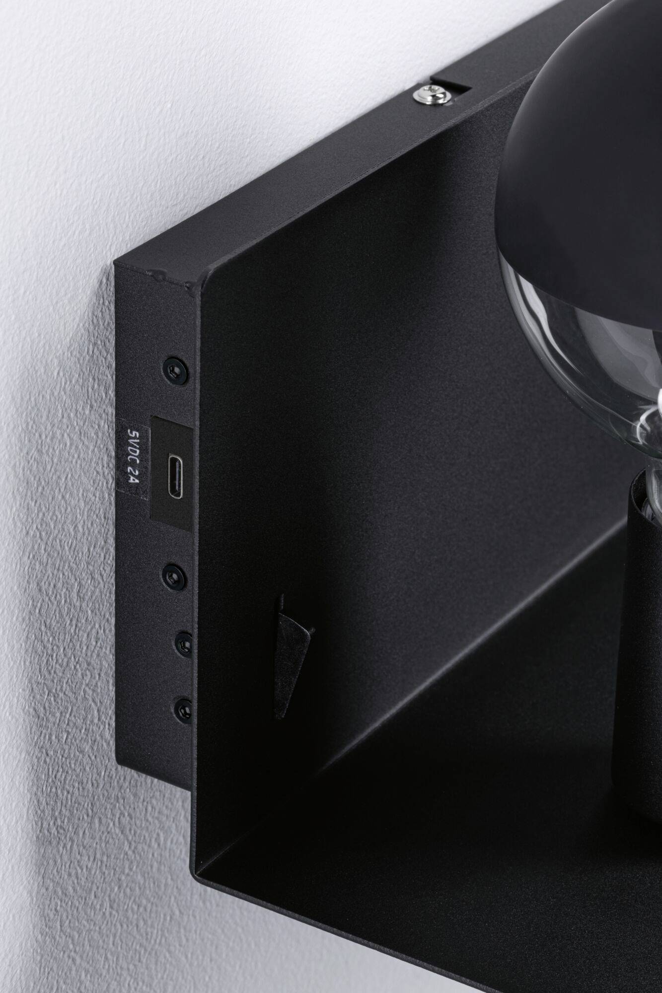 Paulmann 96775 Wandleuchte E27 Schwarz (matt)